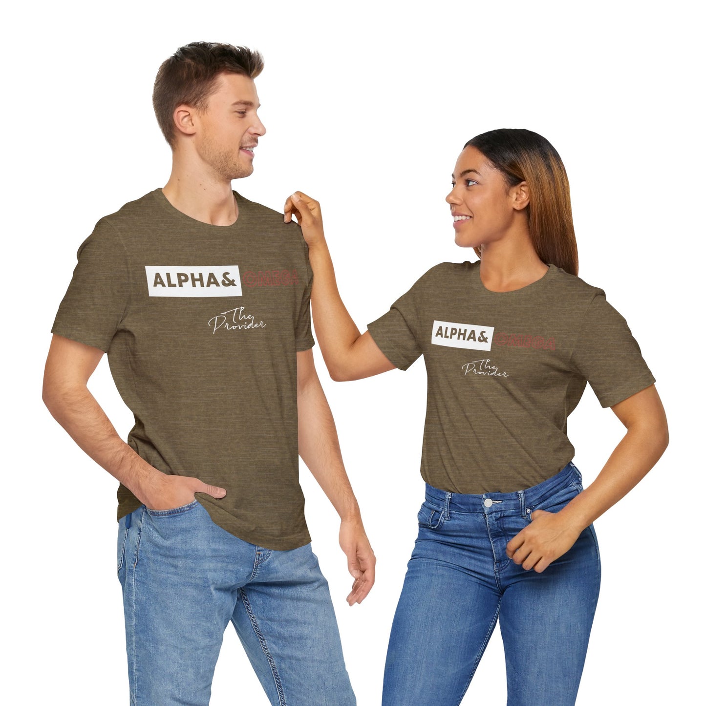 Faith-Inspired Unisex Tee - ‘Alpha & Omega’ Short Sleeve T-Shirt