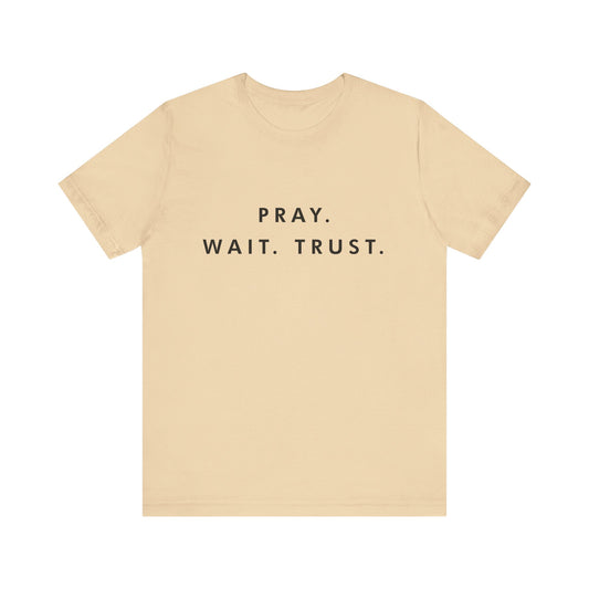 Pray - Wait - Trust Unisex Jersey Short Sleeve Tee