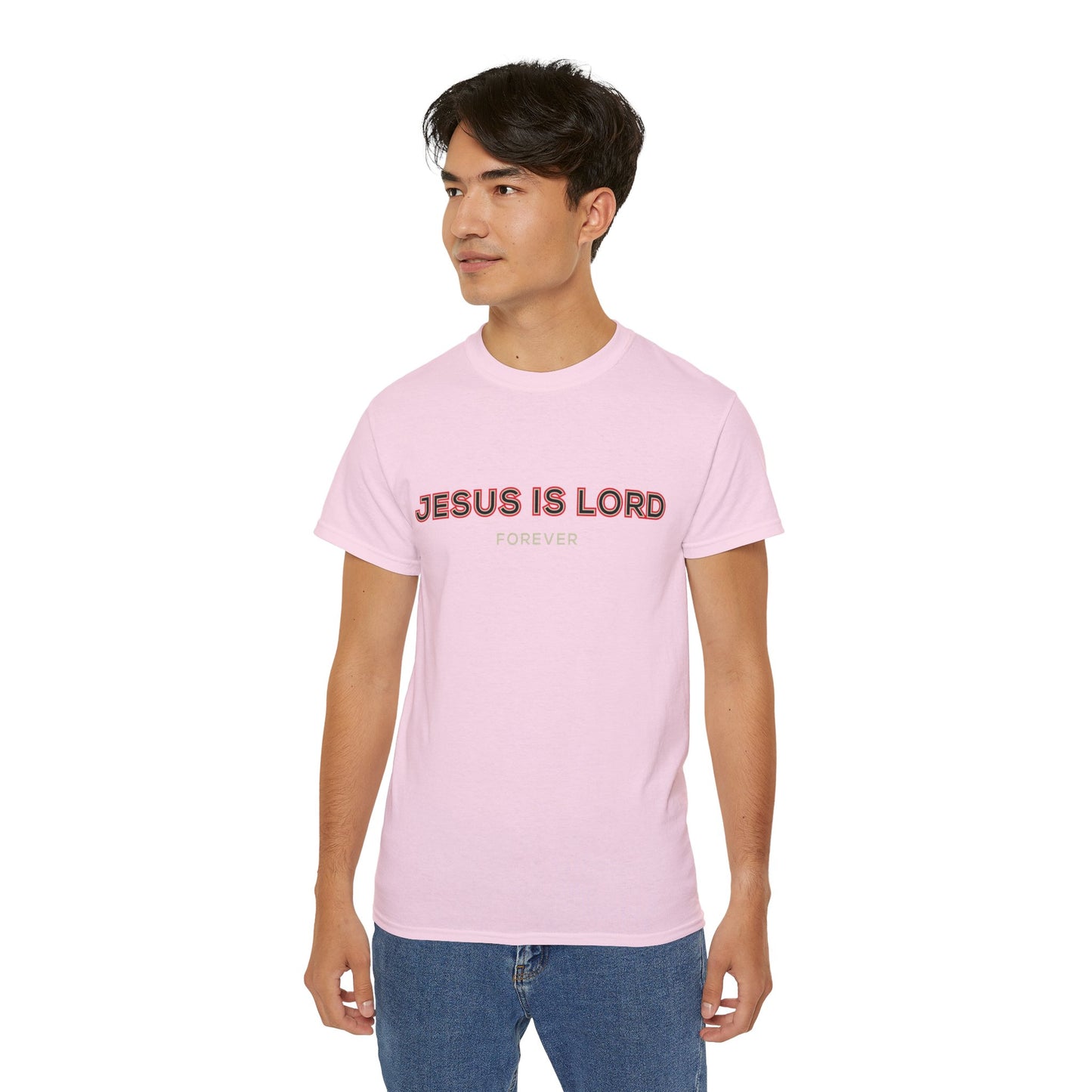 Faith-Inspired Unisex Ultra Cotton Tee - 'Jesus is Lord' Design