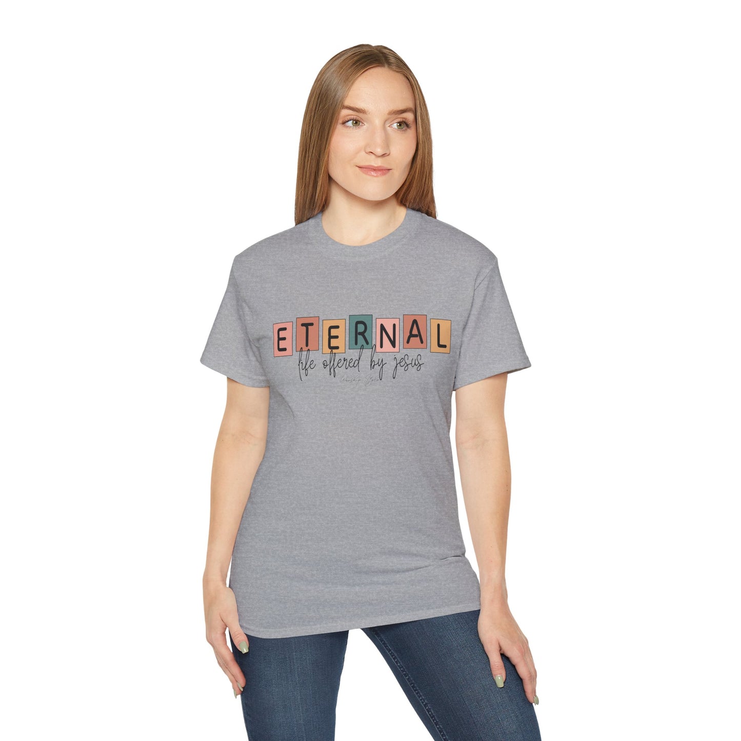 Eternal Life Inspired Unisex Ultra Cotton Tee - Faith-Based Casual Wear