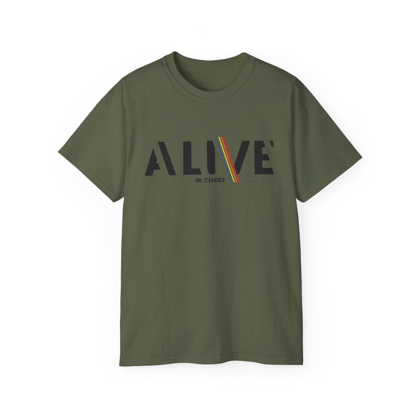 Alive in Christ Inspirational Unisex Ultra Cotton Tee