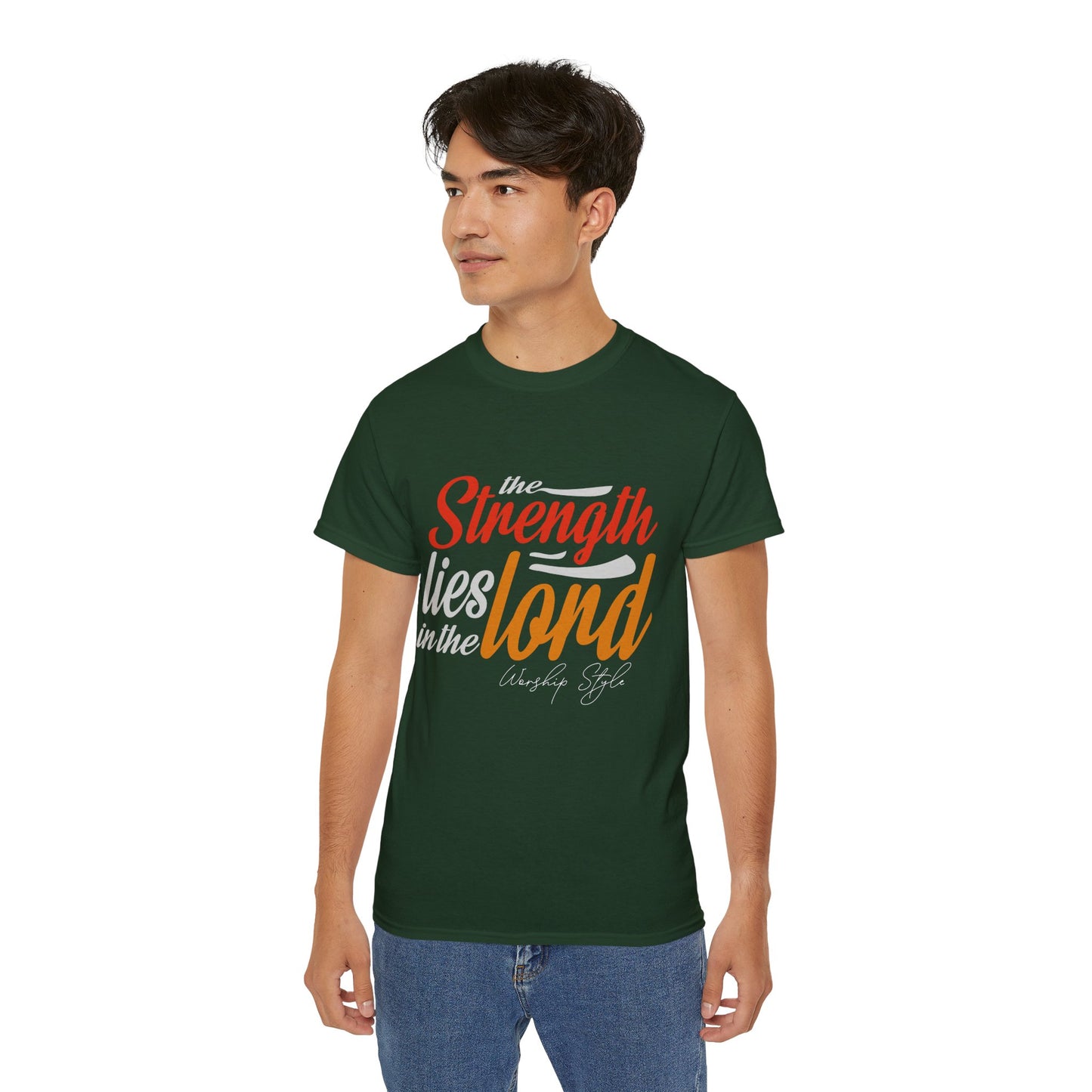 Strength In The Lord - Unisex Faith-Based Cotton T-Shirt