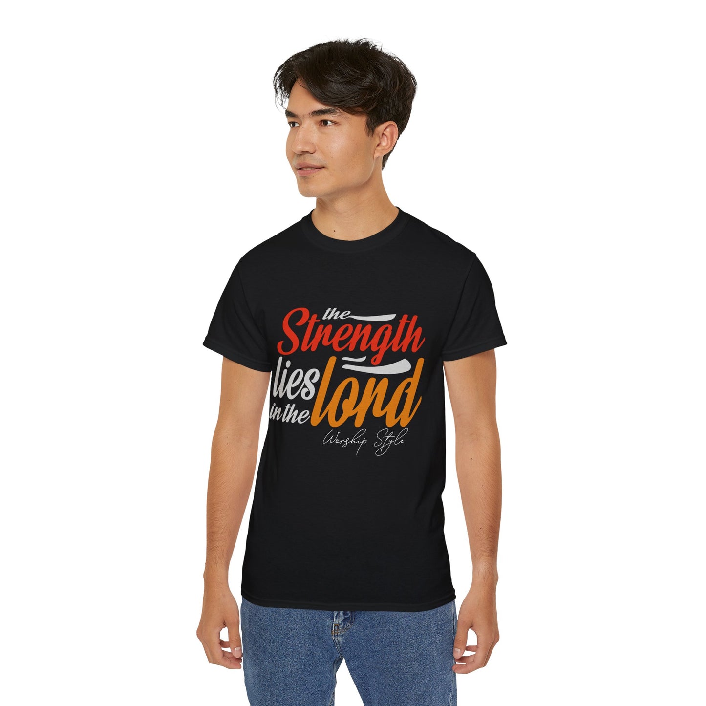 Strength In The Lord - Unisex Faith-Based Cotton T-Shirt