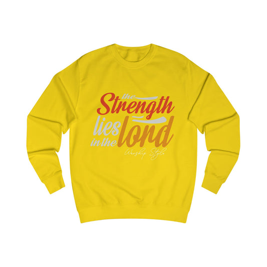 The Strength Lies in the Lord Unisex Sweatshirt - Inspiring Faith Apparel