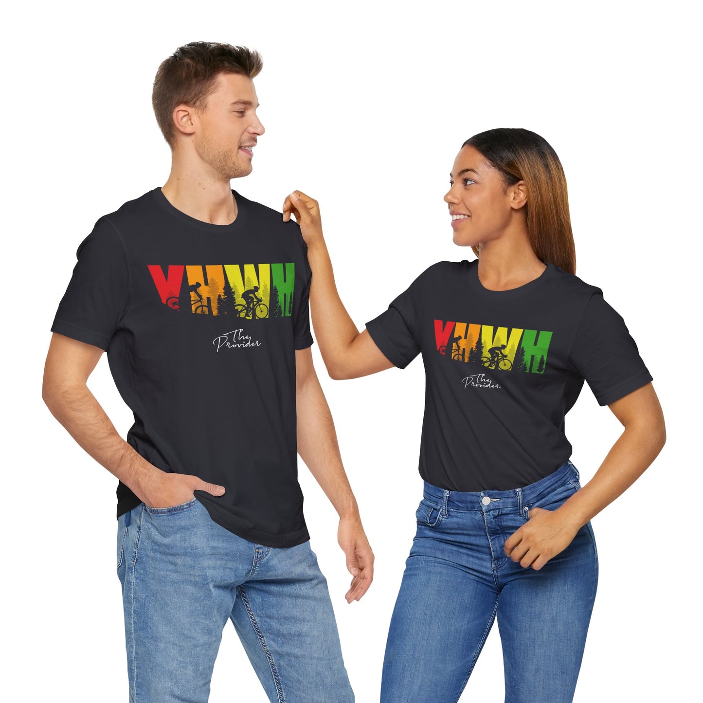 YHWH Provides - Adventure Awaits Unisex Jersey Tee
