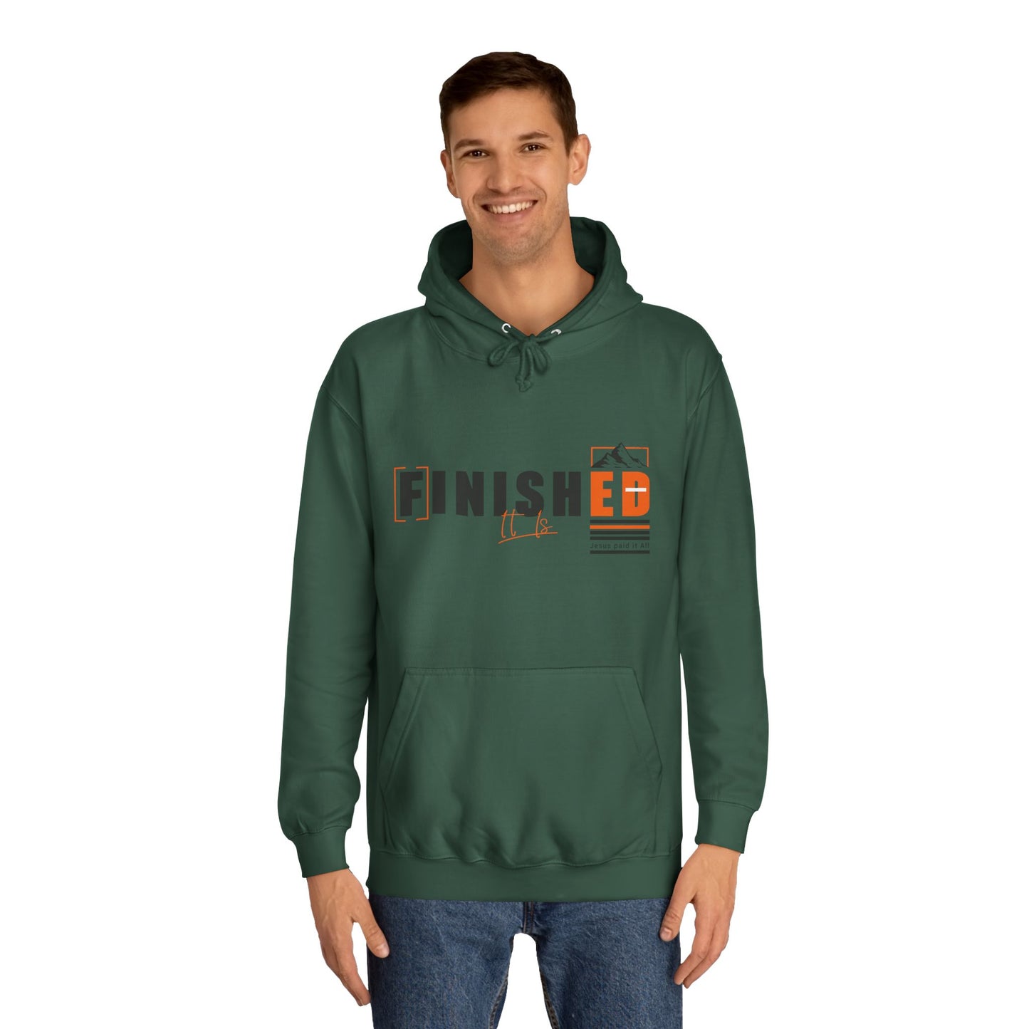 'It is FINISHED' - Unisex Hoodie - Design for Motivation and Faith