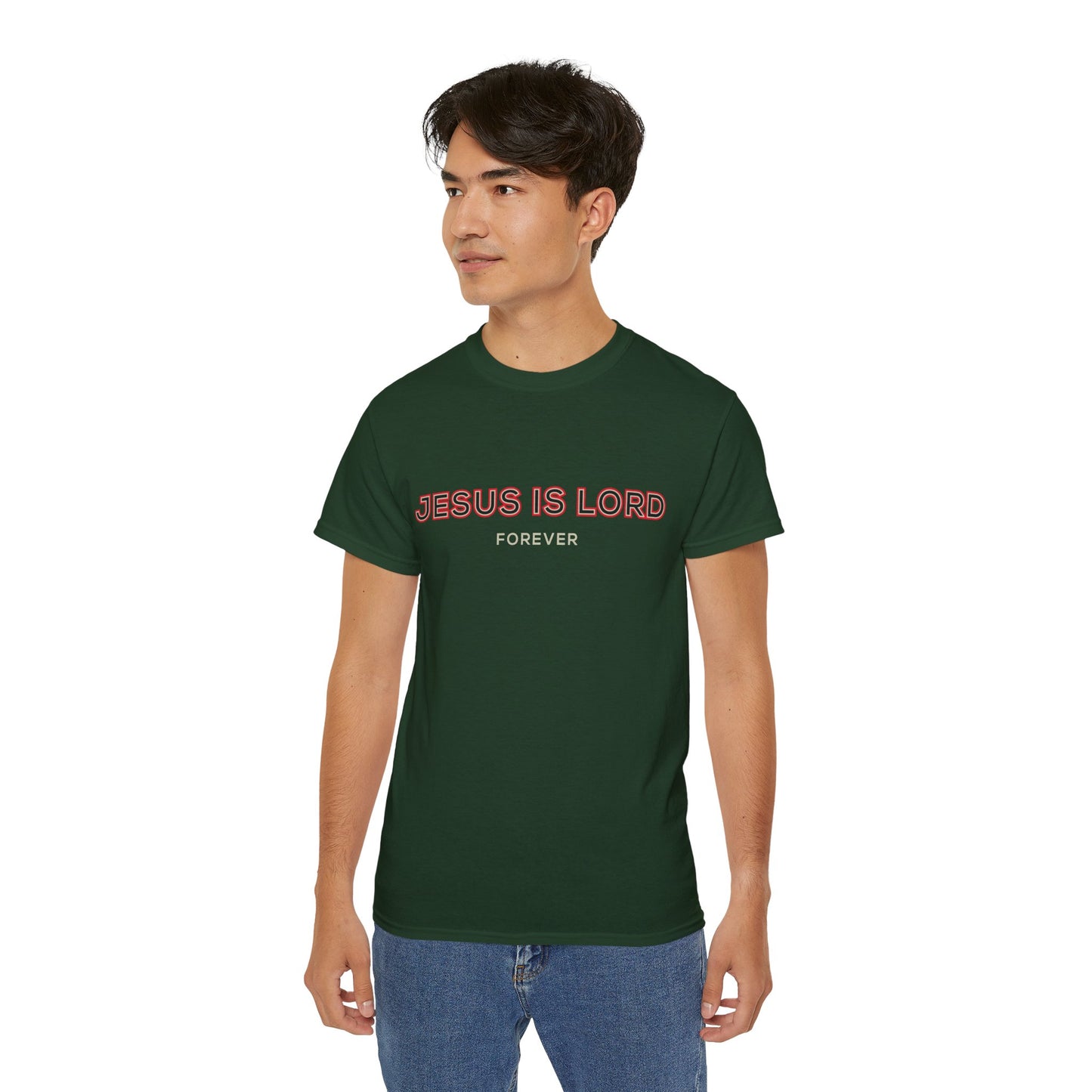 Faith-Inspired Unisex Ultra Cotton Tee - 'Jesus is Lord' Design