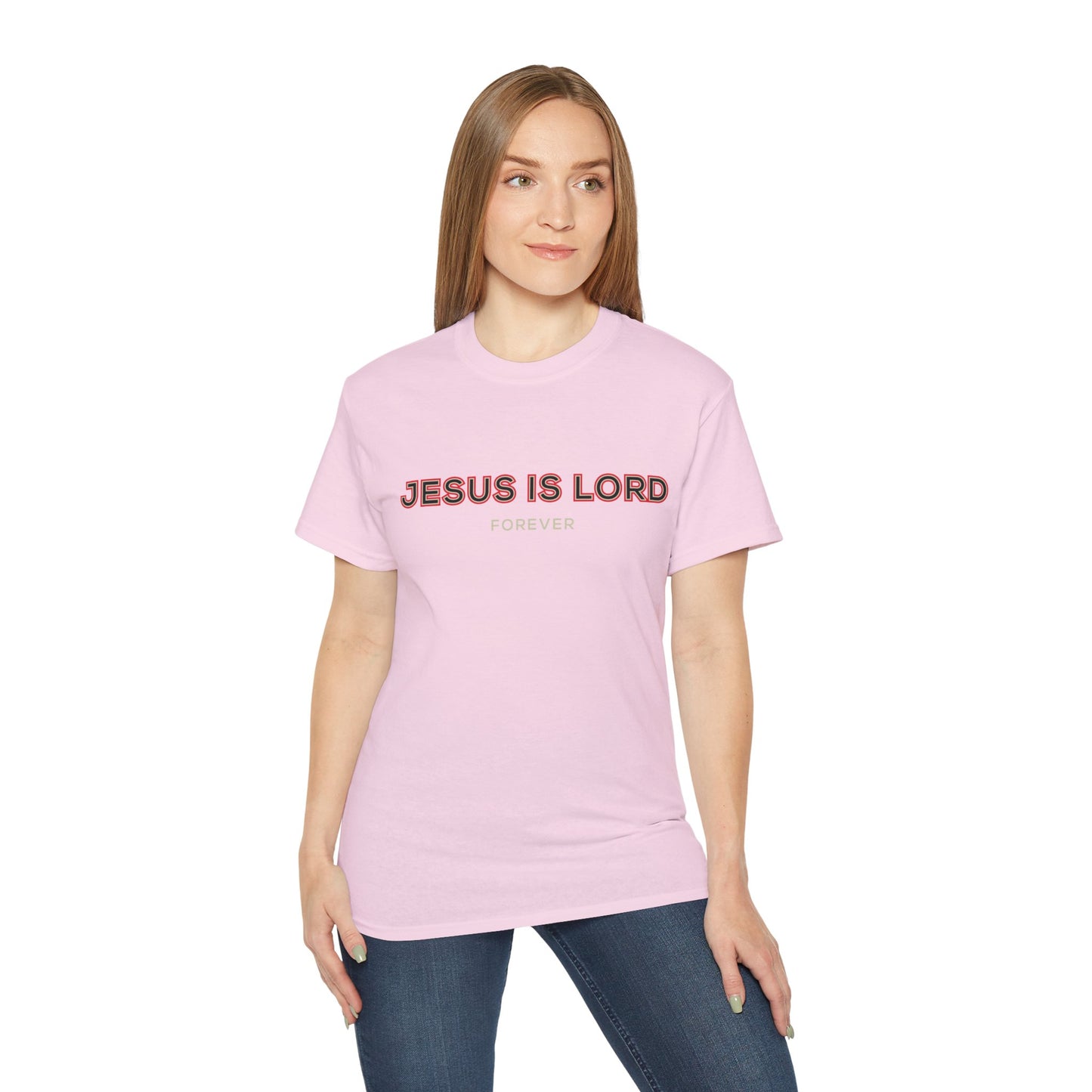 Faith-Inspired Unisex Ultra Cotton Tee - 'Jesus is Lord' Design