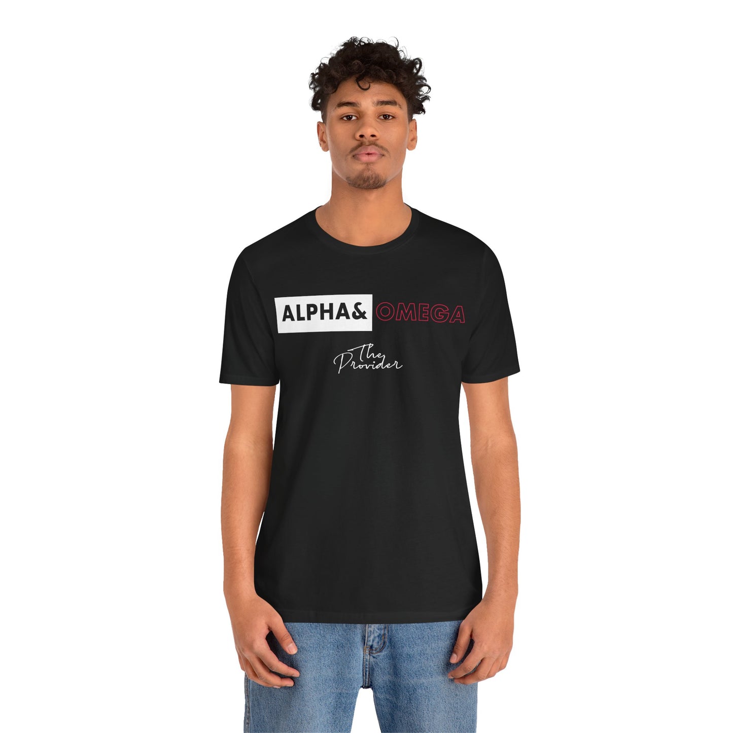 Faith-Inspired Unisex Tee - ‘Alpha & Omega’ Short Sleeve T-Shirt