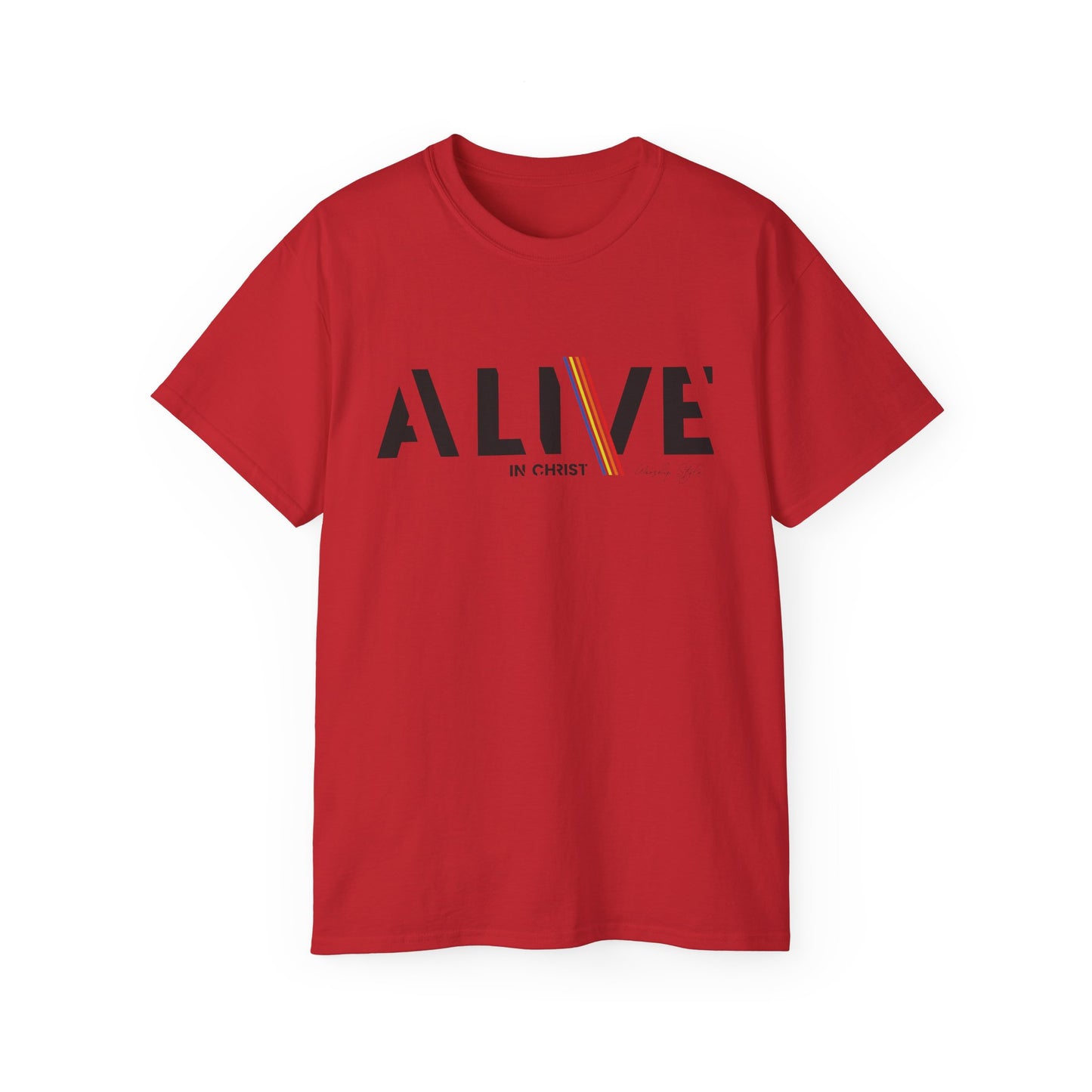 Alive in Christ Inspirational Unisex Ultra Cotton Tee