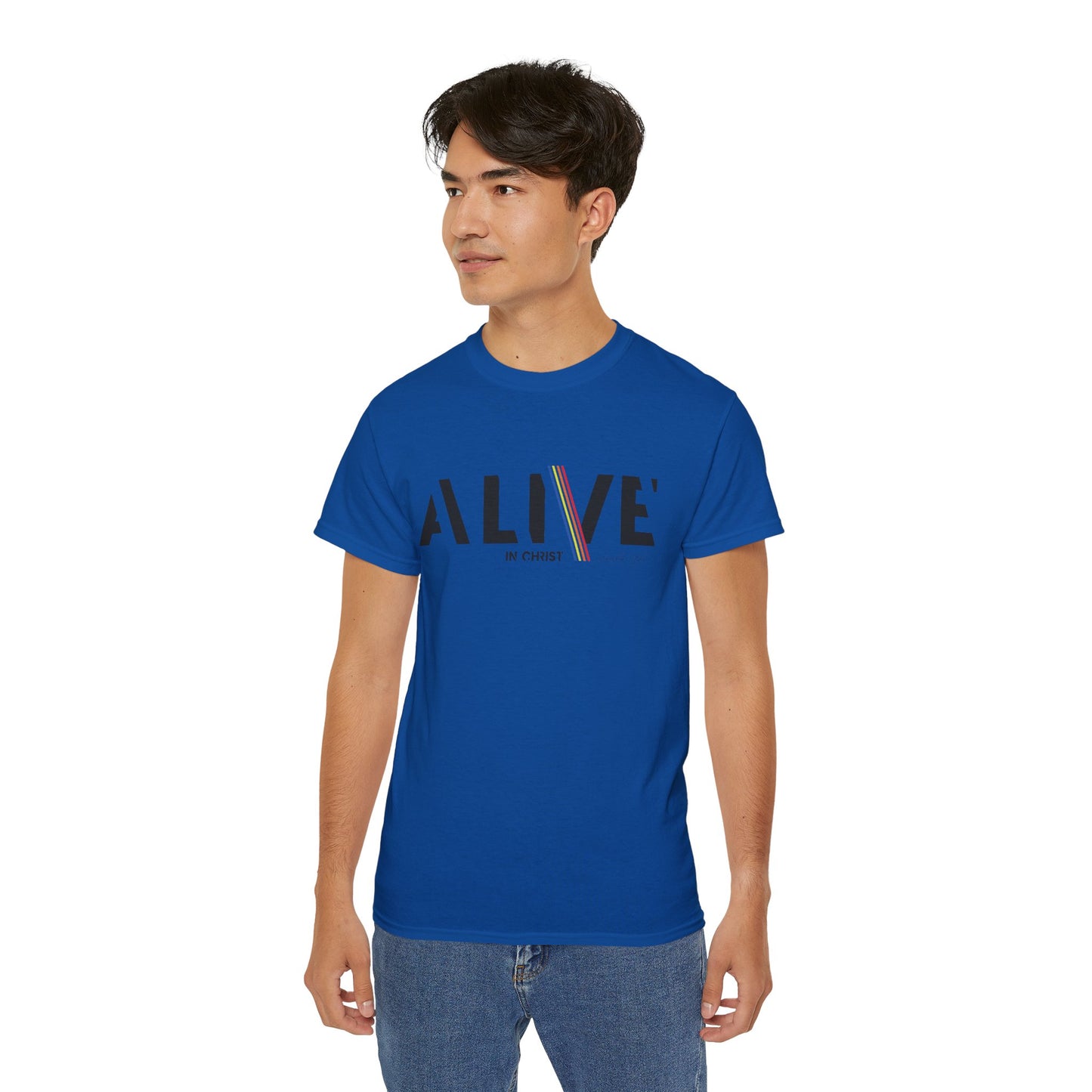 Alive in Christ Inspirational Unisex Ultra Cotton Tee