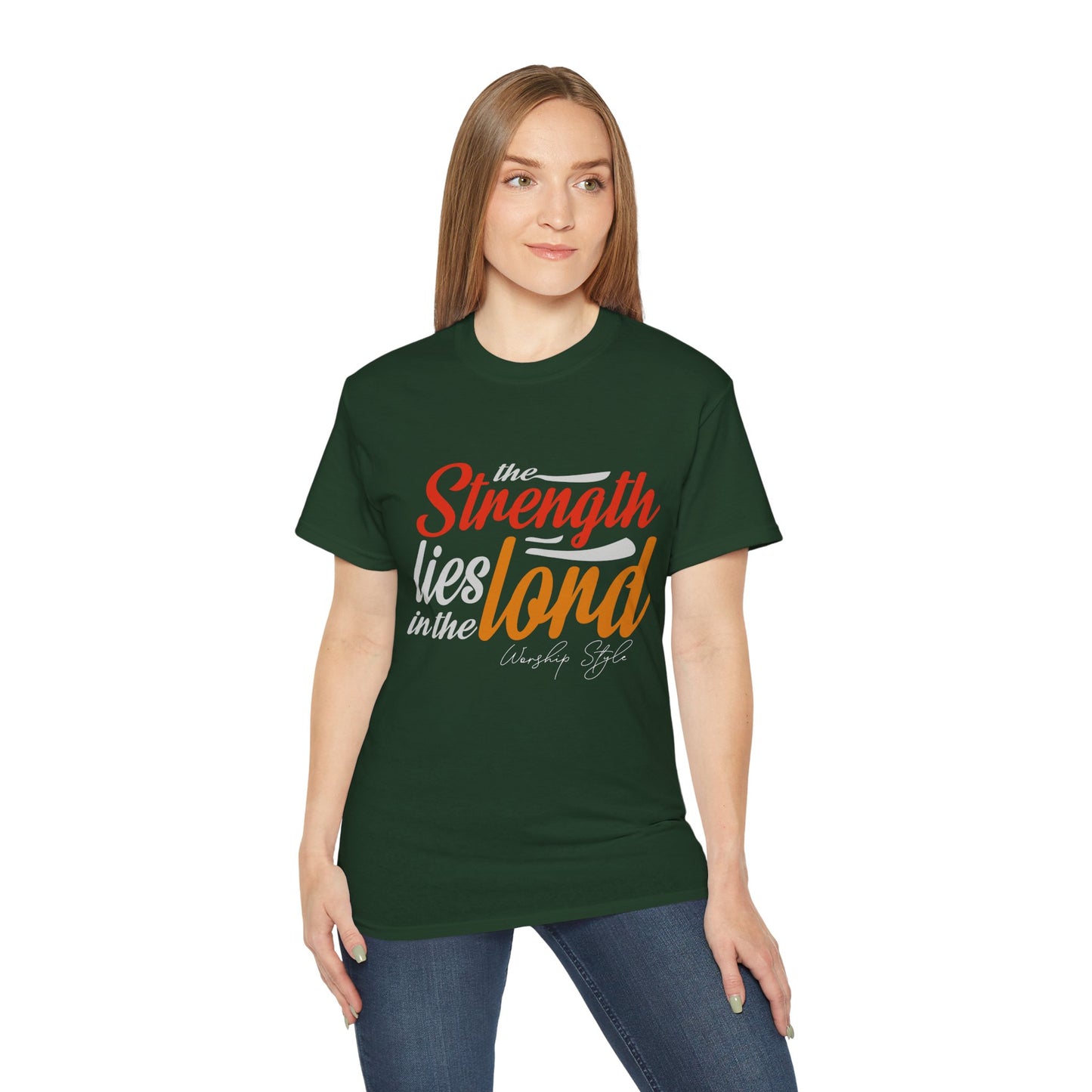 Strength In The Lord - Unisex Faith-Based Cotton T-Shirt