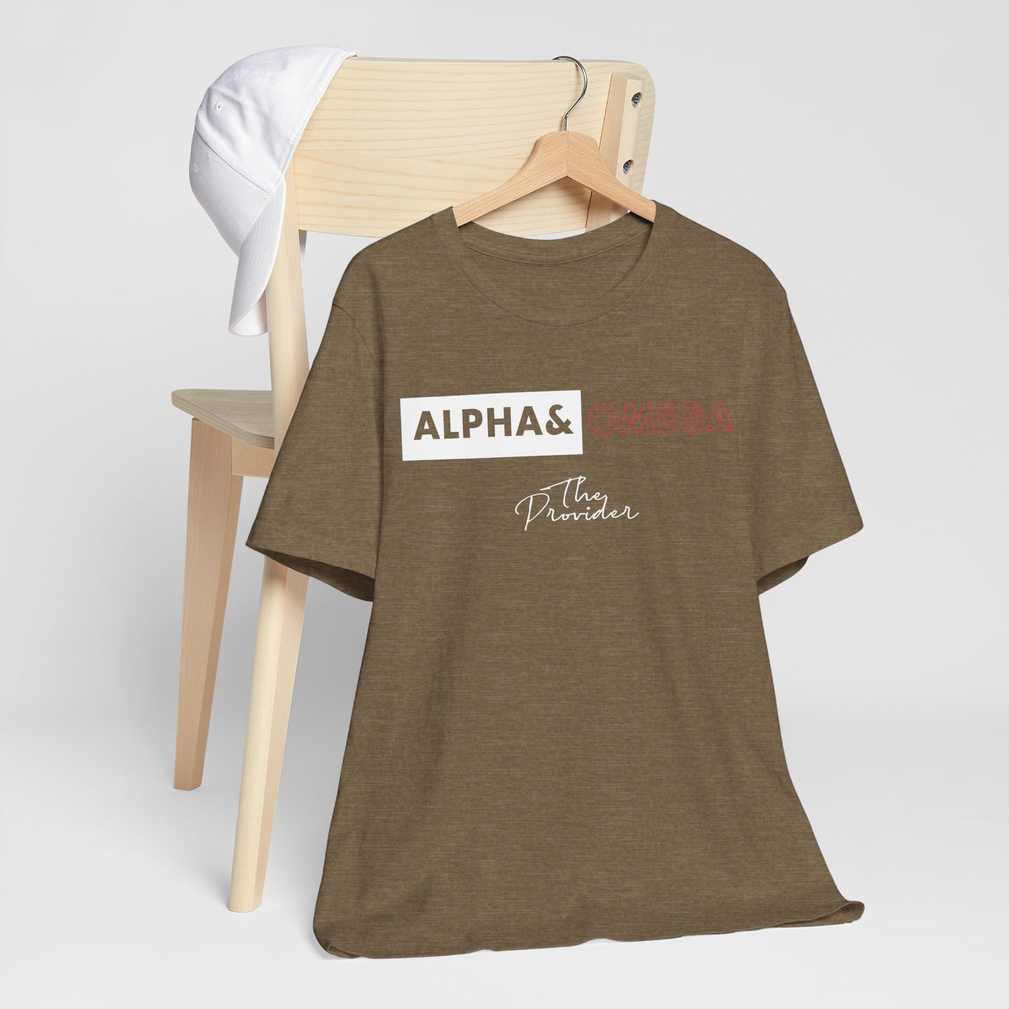 Faith-Inspired Unisex Tee - ‘Alpha & Omega’ Short Sleeve T-Shirt