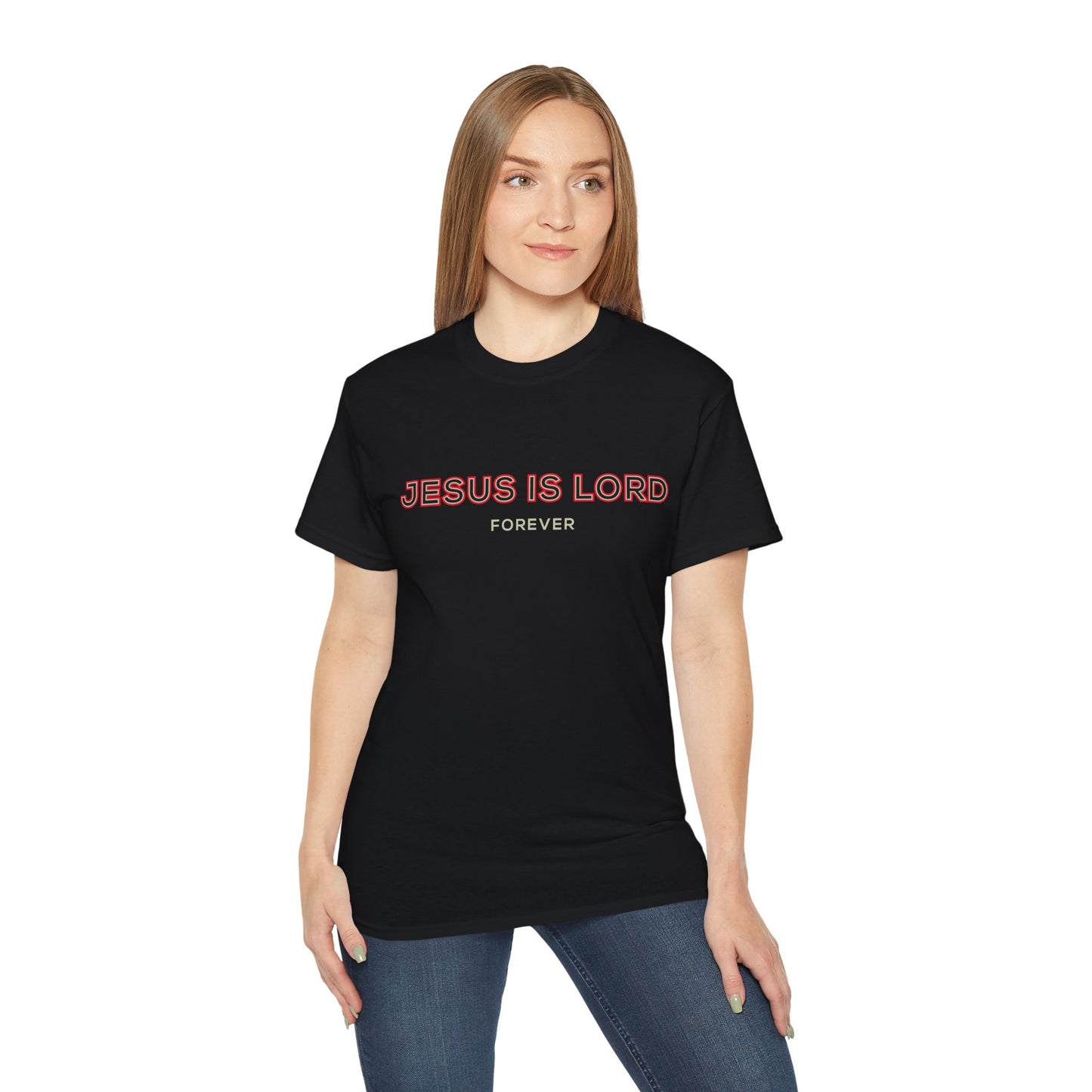 Faith-Inspired Unisex Ultra Cotton Tee - 'Jesus is Lord' Design