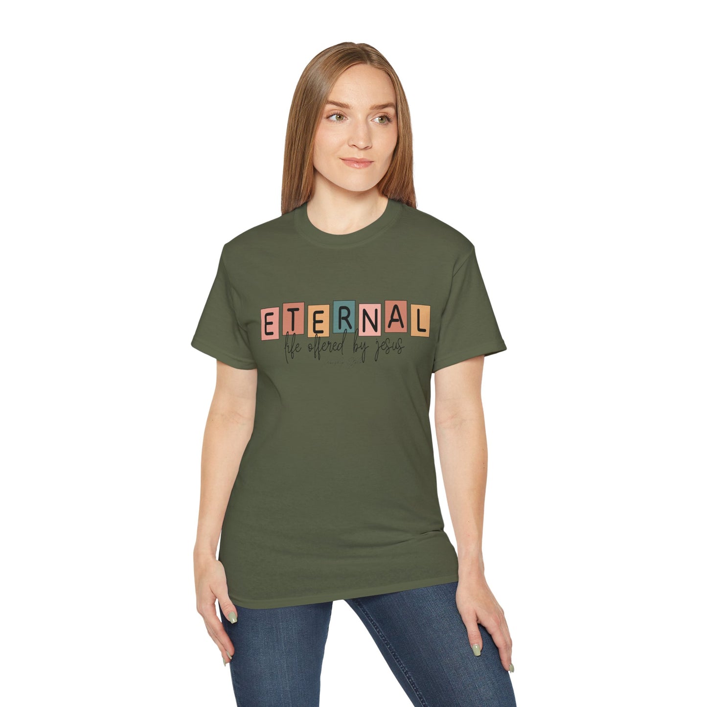 Eternal Life Inspired Unisex Ultra Cotton Tee - Faith-Based Casual Wear