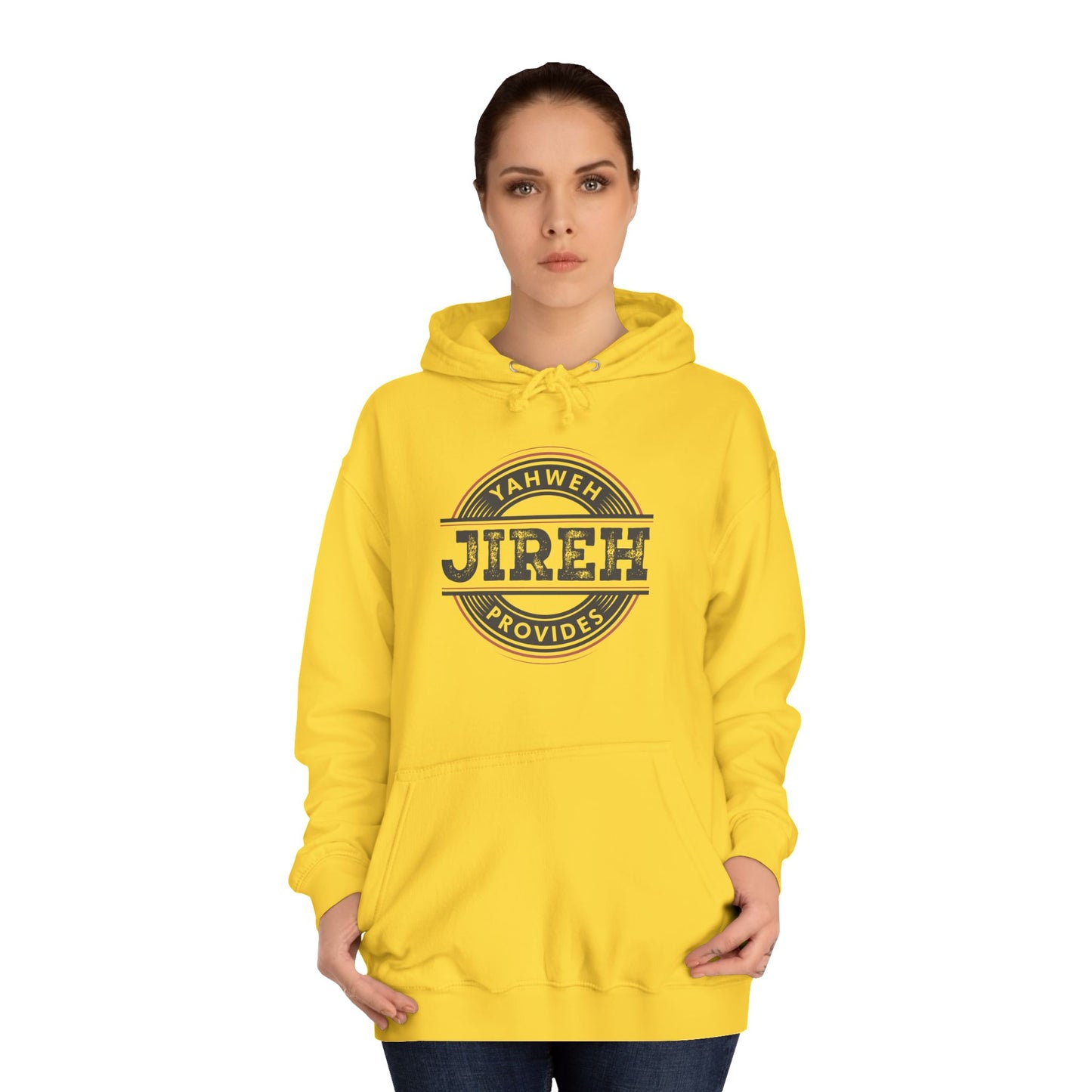 Jireh Provides Unisex College Hoodie - Cozy Faith Inspired Apparel