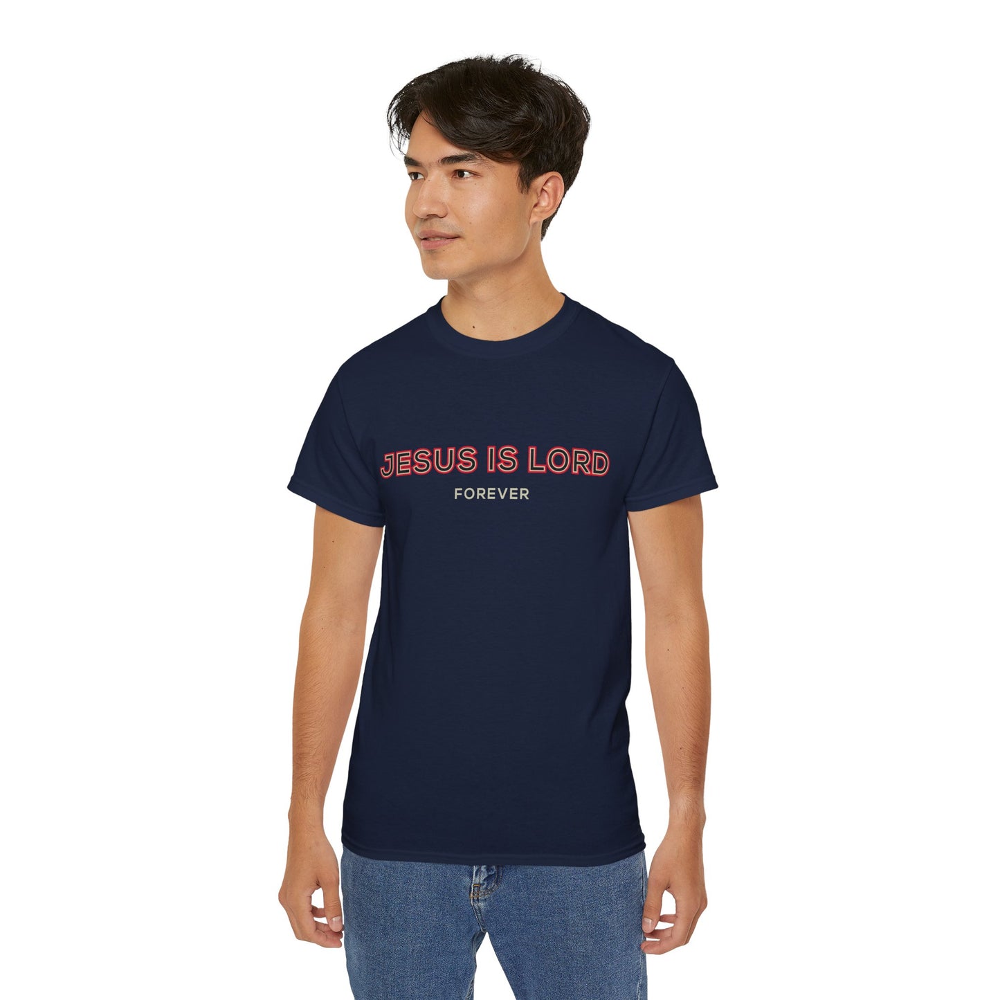 Faith-Inspired Unisex Ultra Cotton Tee - 'Jesus is Lord' Design