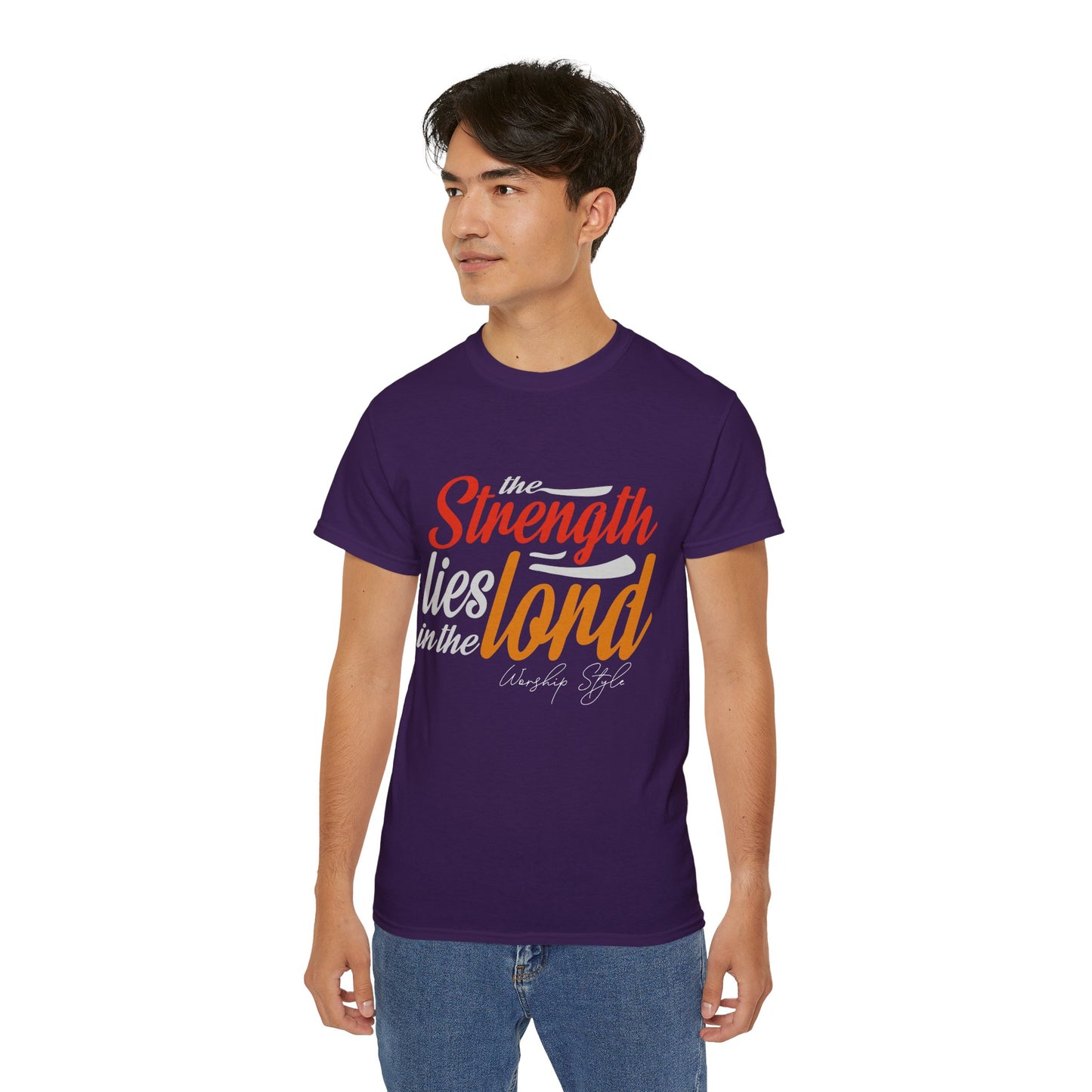 Strength In The Lord - Unisex Faith-Based Cotton T-Shirt