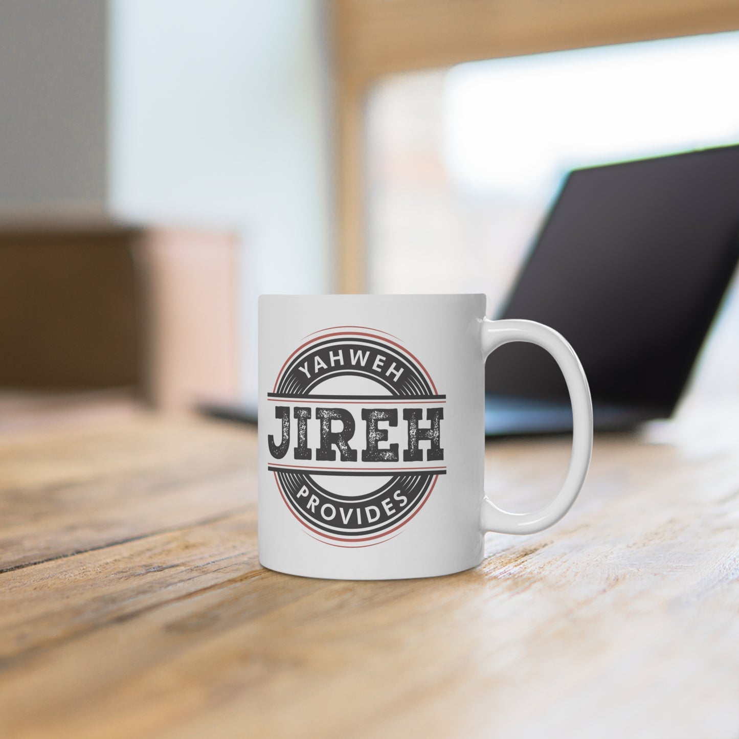 "Yahweh Jireh Provides" Ceramic Coffee Mug - Inspirational Gift