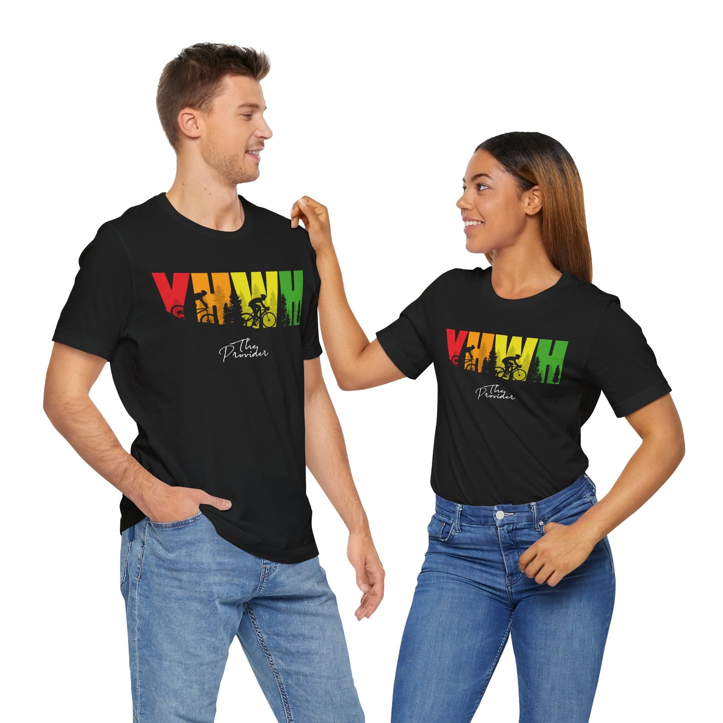 YHWH Provides - Adventure Awaits Unisex Jersey Tee