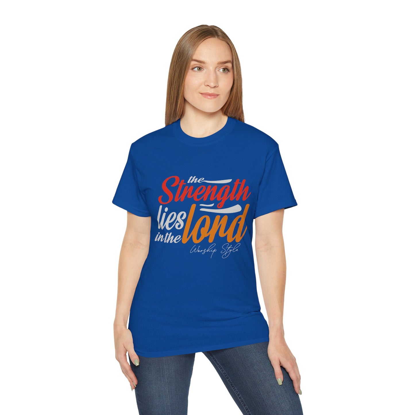 Strength In The Lord - Unisex Faith-Based Cotton T-Shirt