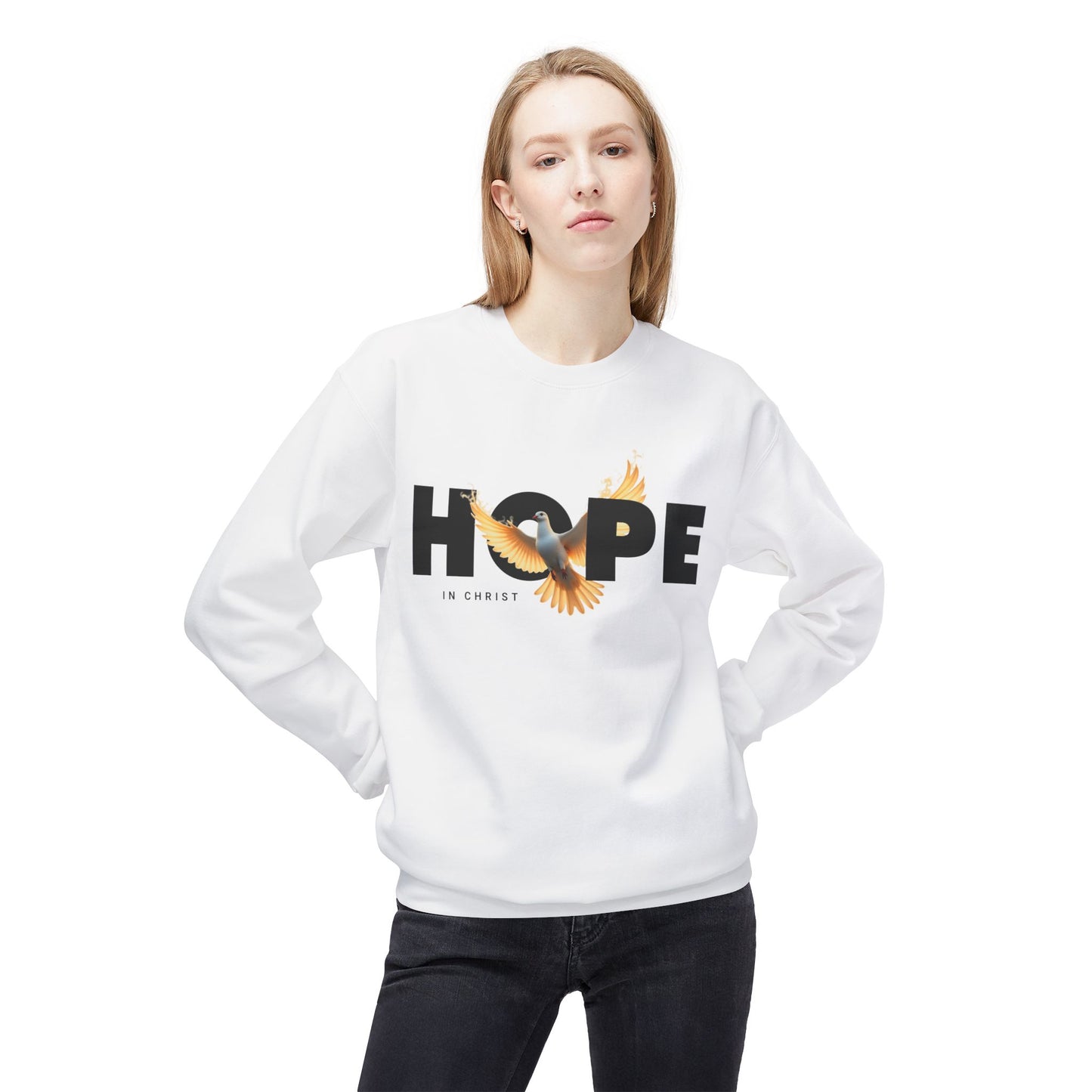 Hope in Christ Fleece Crewneck Sweatshirt