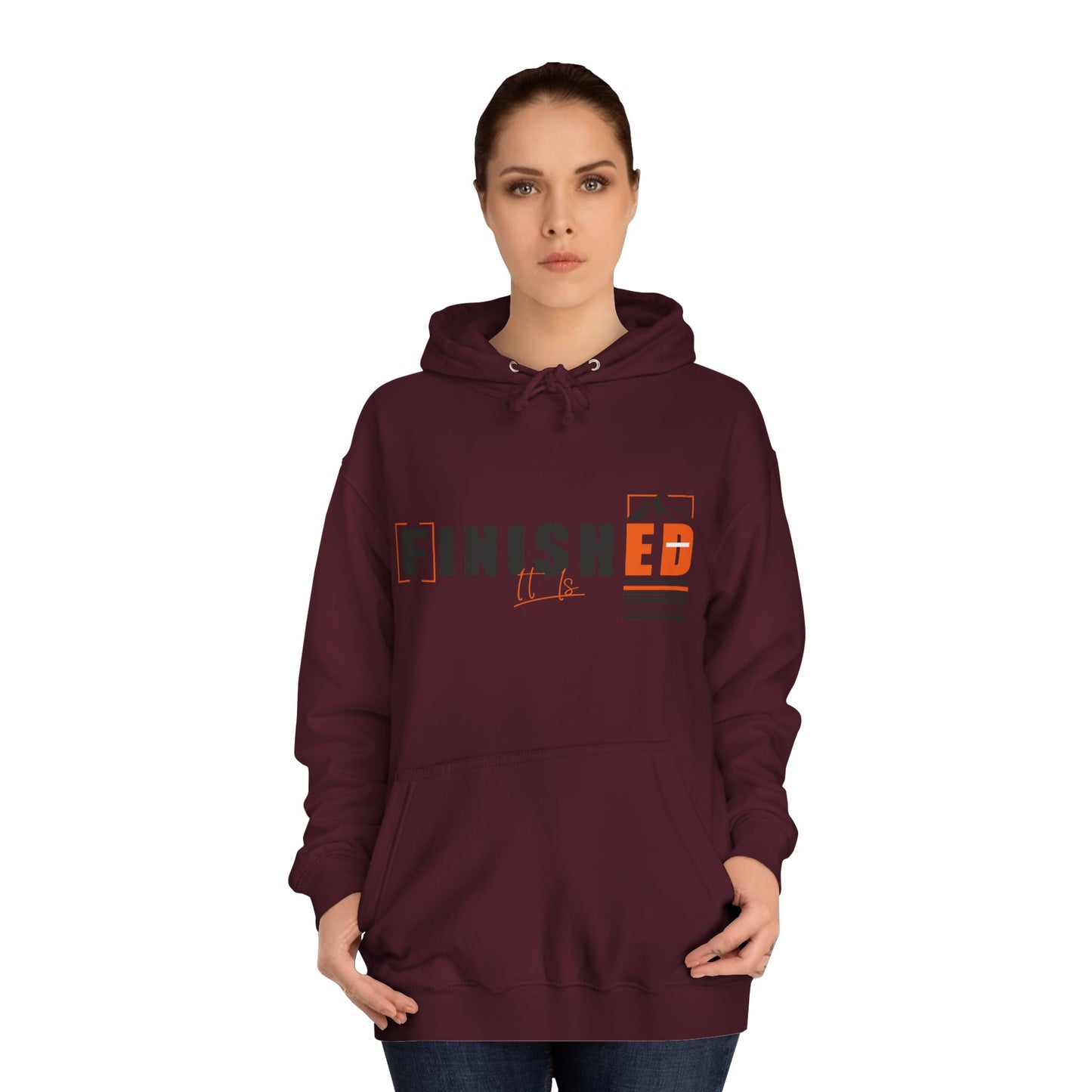 'It is FINISHED' - Unisex Hoodie - Design for Motivation and Faith