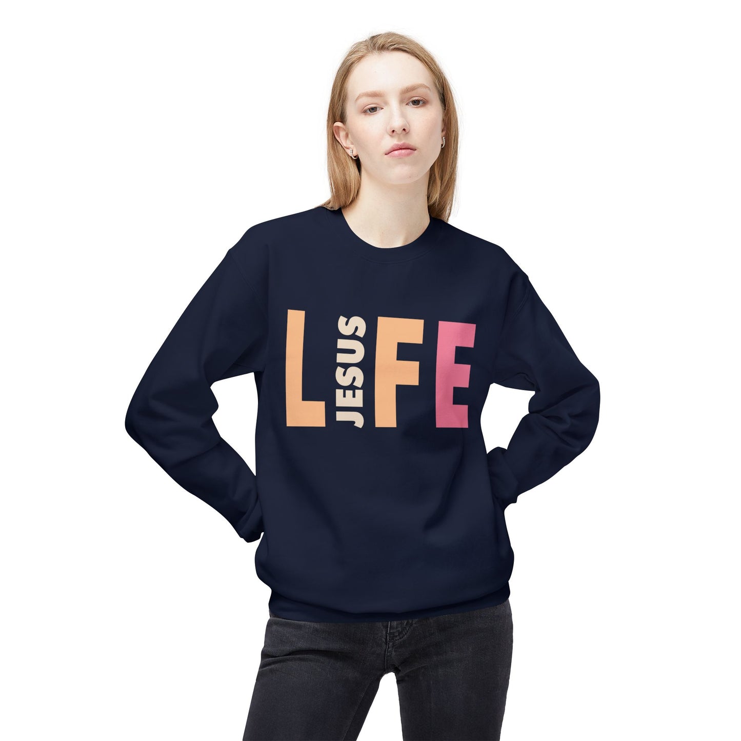 Jesus is Life - Unisex Softstyle Fleece Sweatshirt