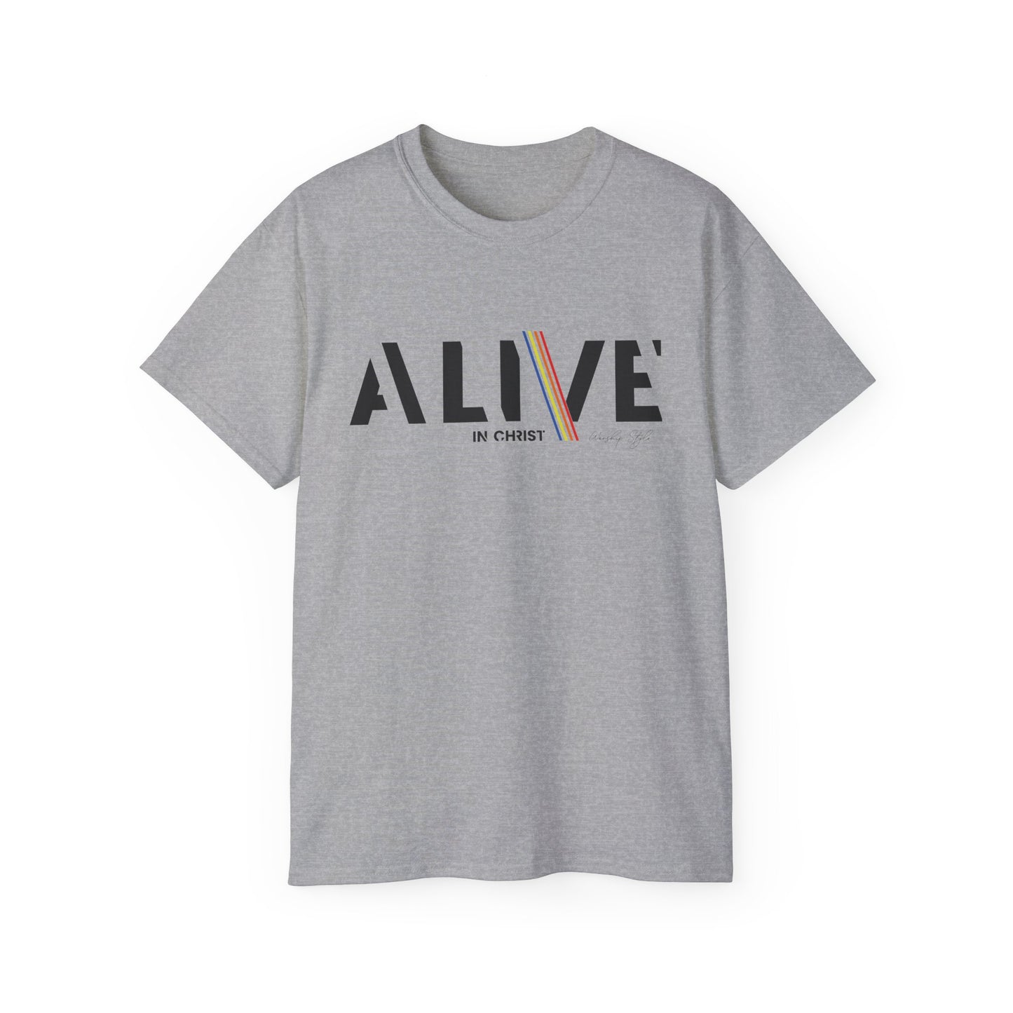 Alive in Christ Inspirational Unisex Ultra Cotton Tee