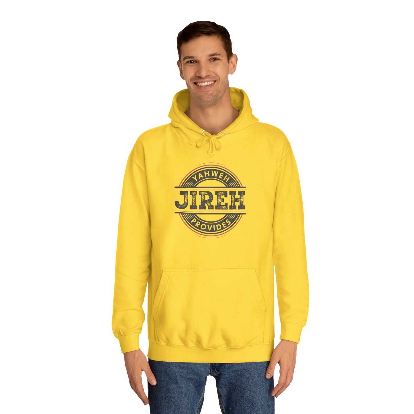 Jireh Provides Unisex College Hoodie - Cozy Faith Inspired Apparel