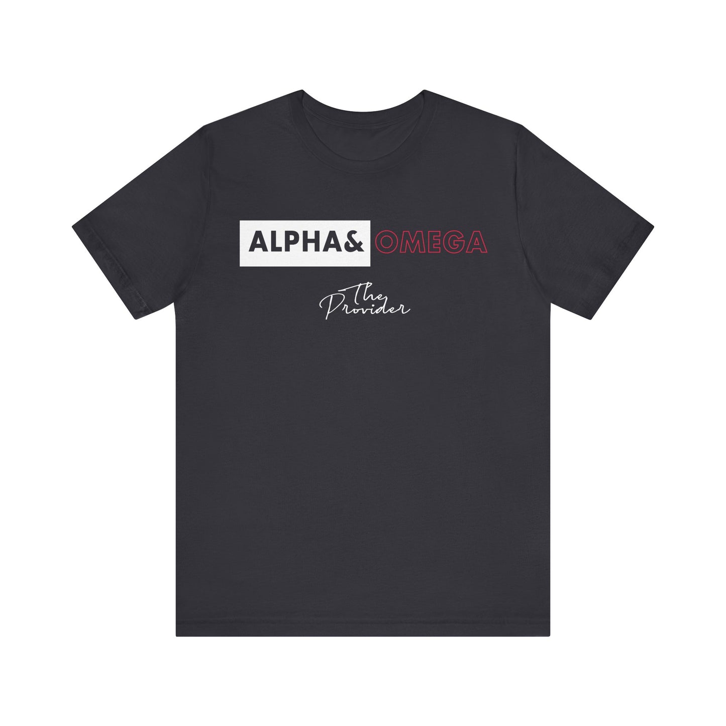Faith-Inspired Unisex Tee - ‘Alpha & Omega’ Short Sleeve T-Shirt