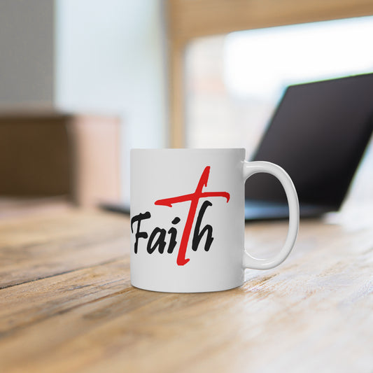 Faith Ceramic Coffee Mug - Inspirational Gift
