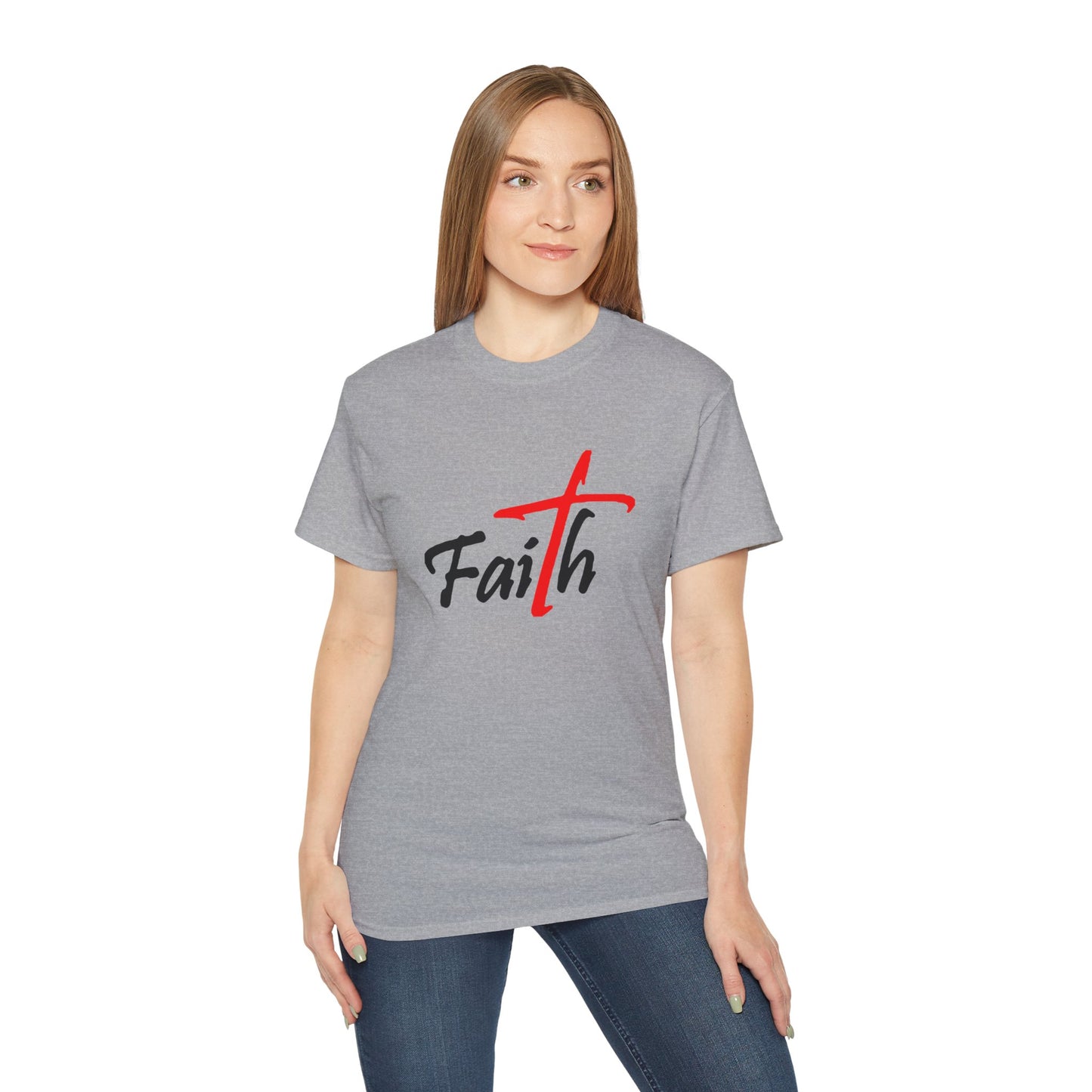 Faith Unisex Ultra Cotton Tee - Inspirational Christian Shirt