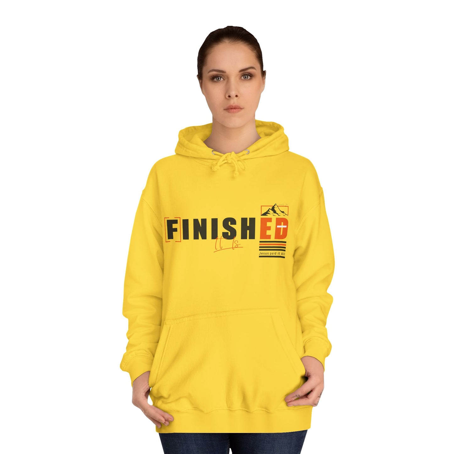 'It is FINISHED' - Unisex Hoodie - Design for Motivation and Faith