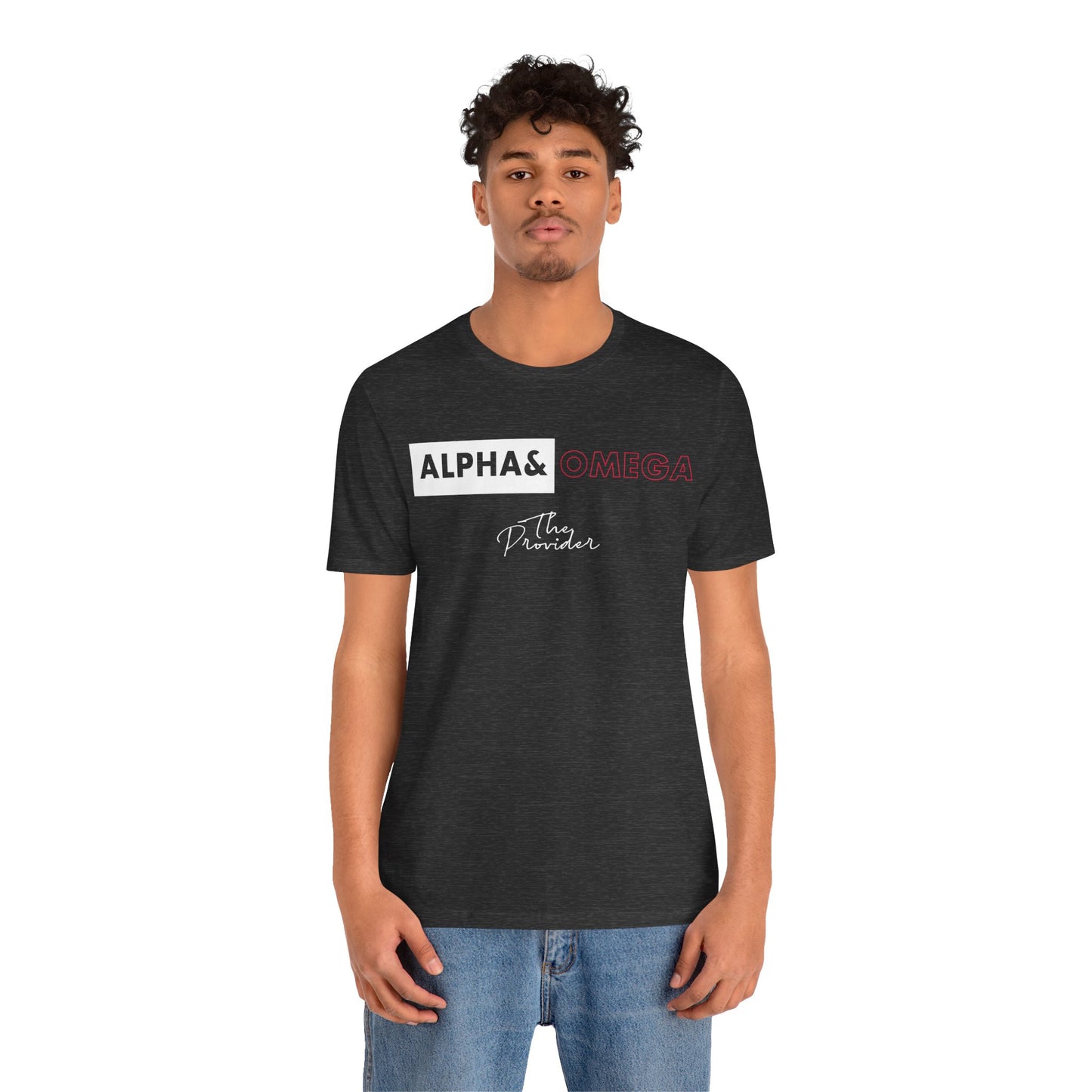 Faith-Inspired Unisex Tee - ‘Alpha & Omega’ Short Sleeve T-Shirt