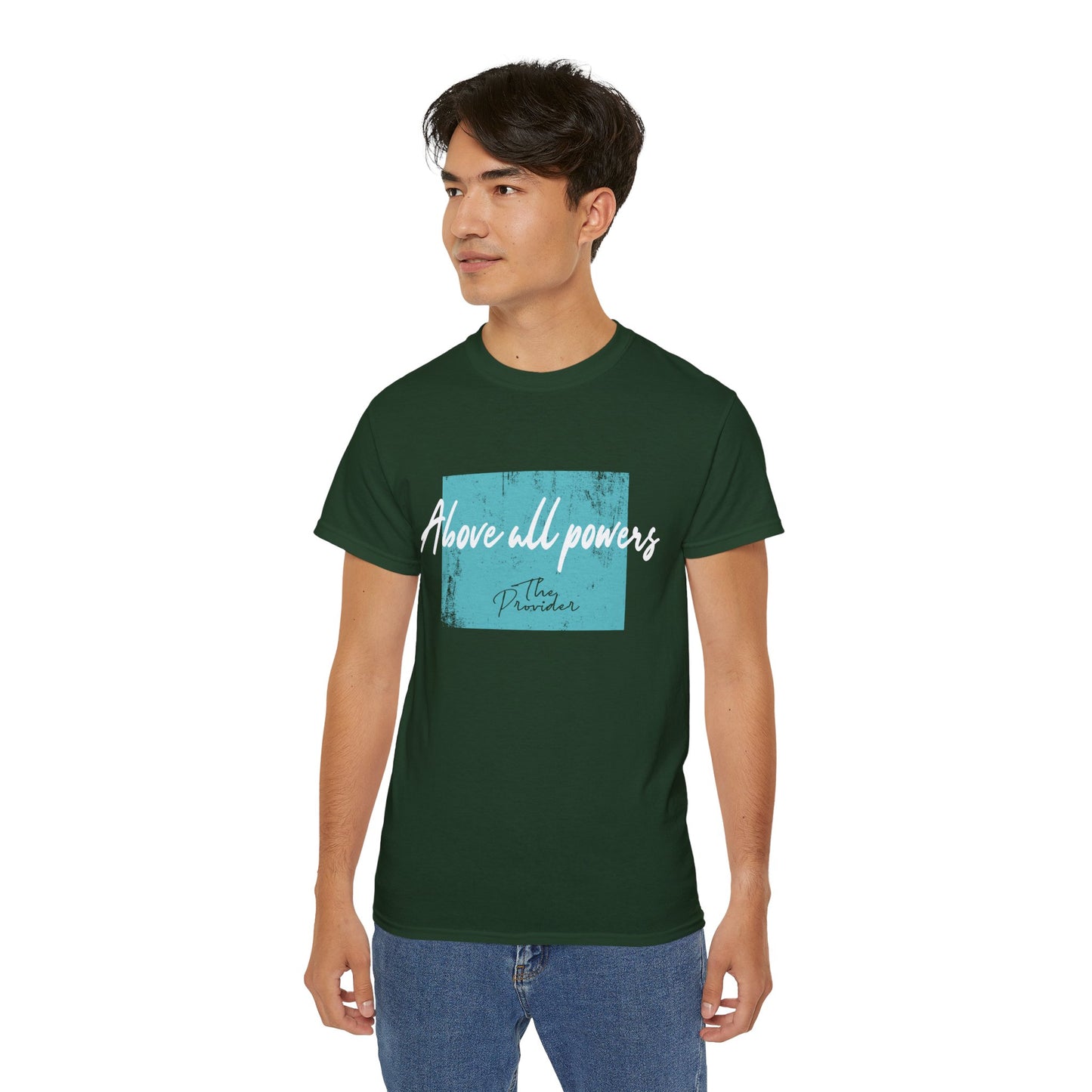 Above All Powers Unisex Ultra Cotton Tee | Inspirational Graphic T-Shirt
