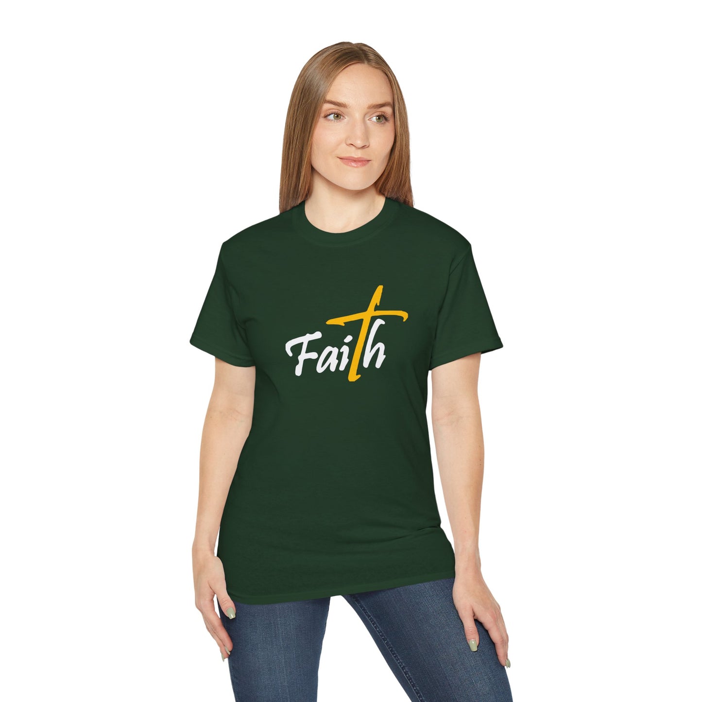 Faith Unisex Ultra Cotton Tee - Inspirational Black T-Shirt for Everyday Wear