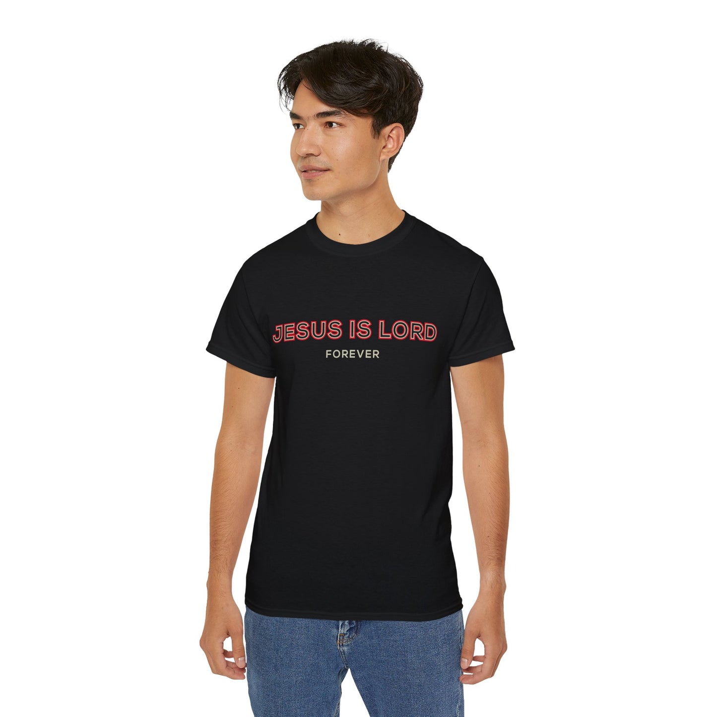 Faith-Inspired Unisex Ultra Cotton Tee - 'Jesus is Lord' Design