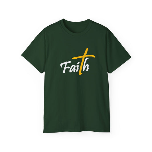 Faith Unisex Ultra Cotton Tee - Inspirational Black T-Shirt for Everyday Wear