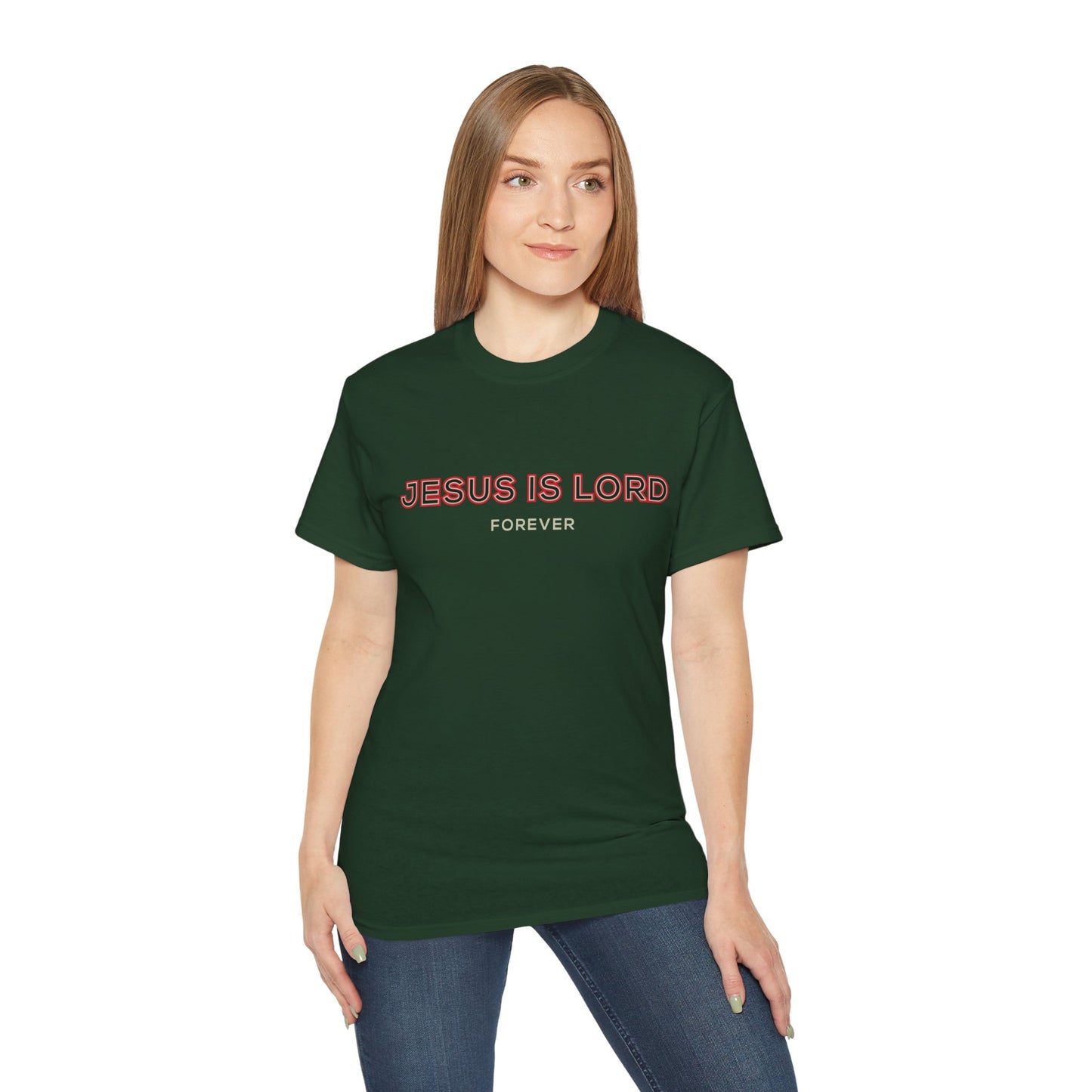 Faith-Inspired Unisex Ultra Cotton Tee - 'Jesus is Lord' Design
