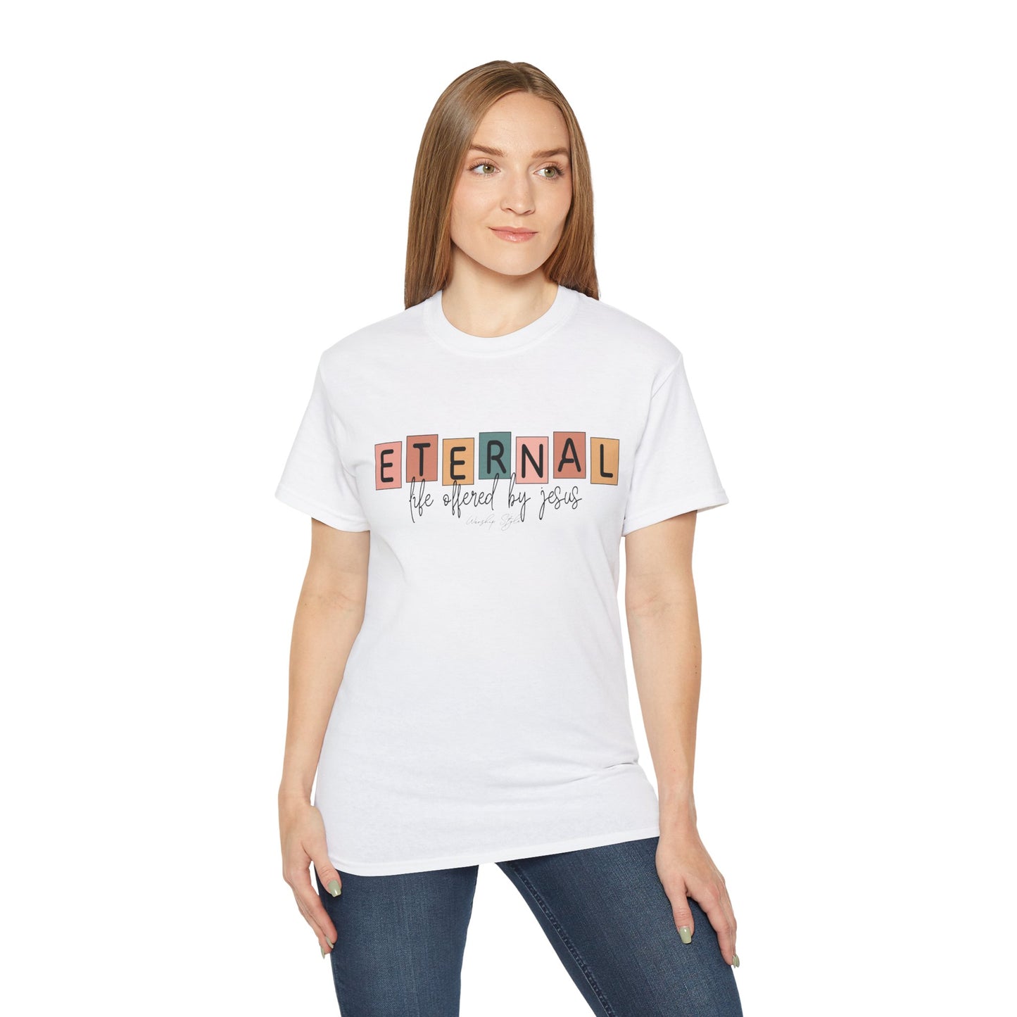 Eternal Life Inspired Unisex Ultra Cotton Tee - Faith-Based Casual Wear
