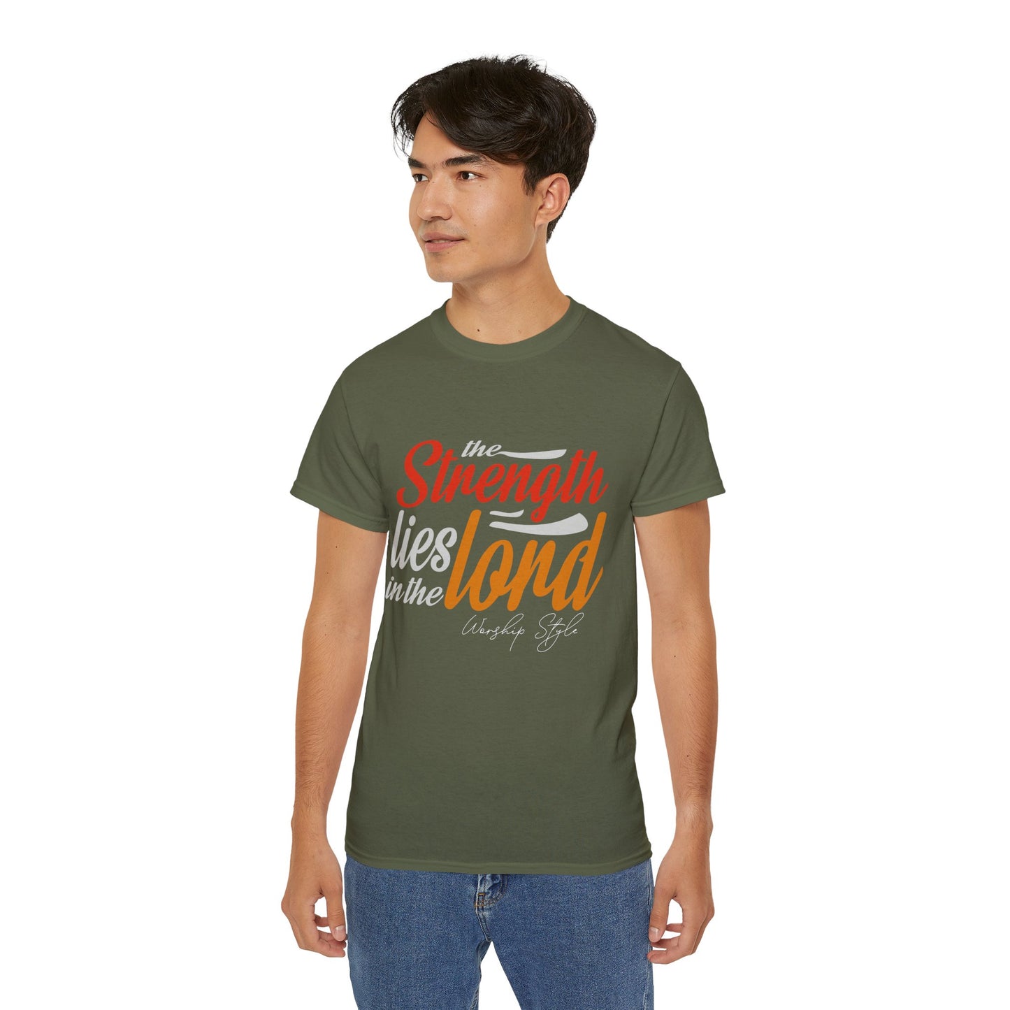 Strength In The Lord - Unisex Faith-Based Cotton T-Shirt