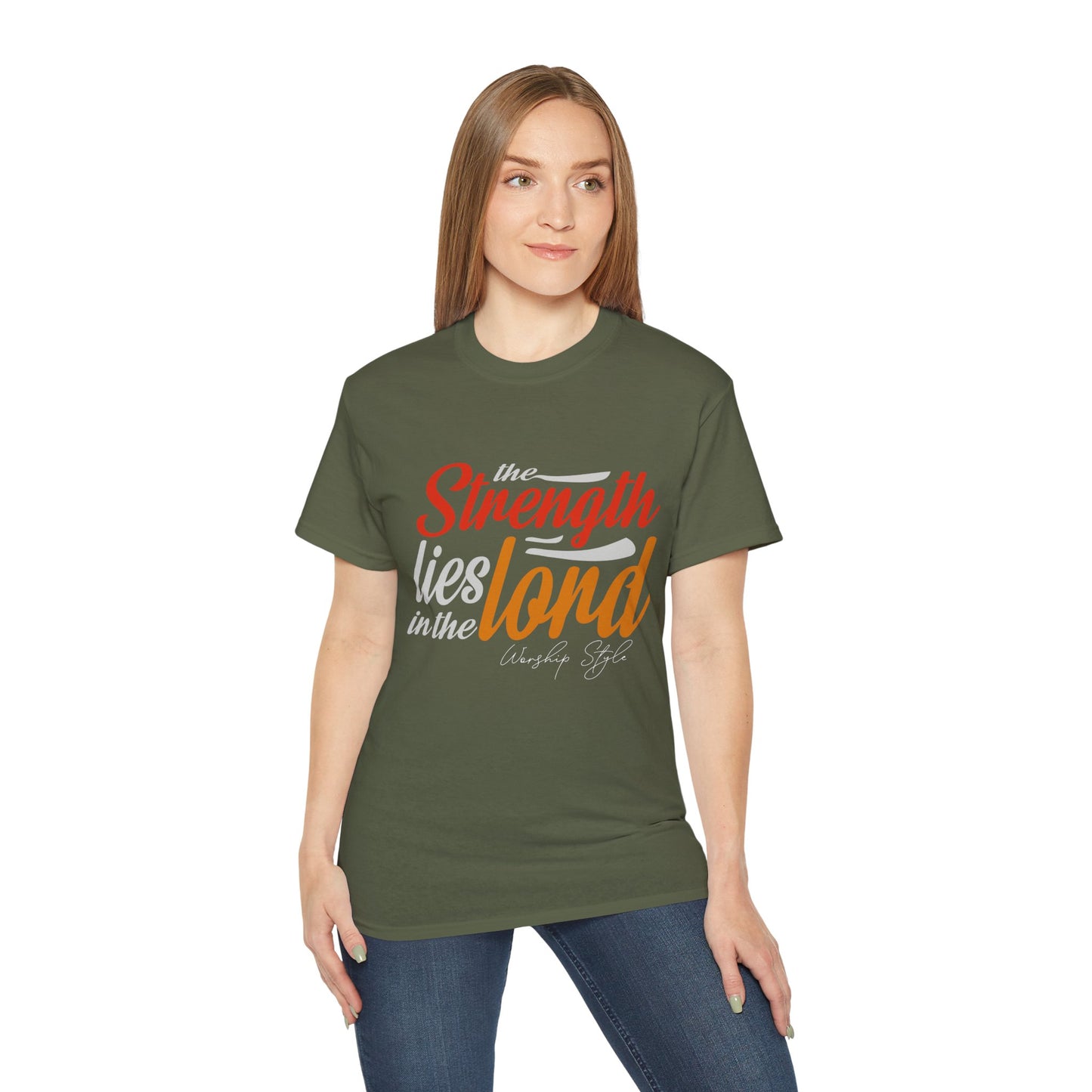 Strength In The Lord - Unisex Faith-Based Cotton T-Shirt