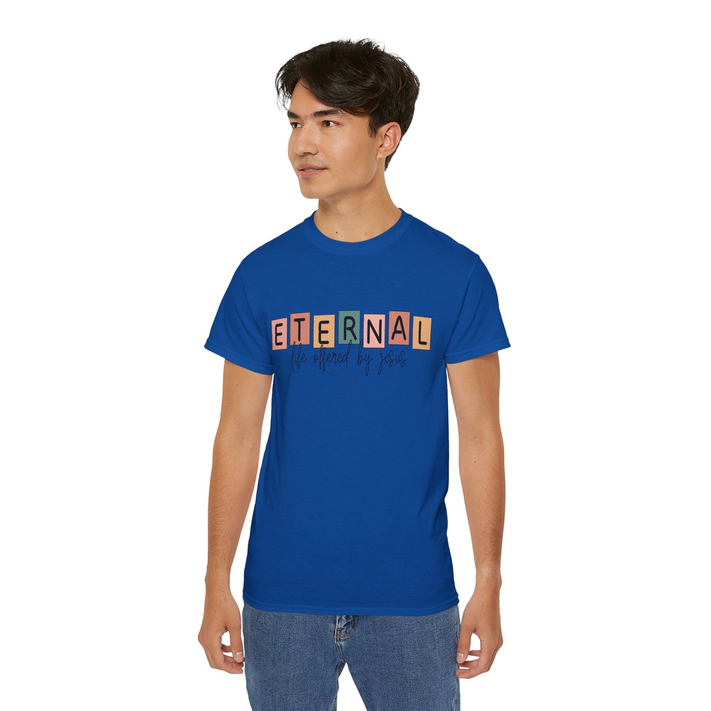 Eternal Life Inspired Unisex Ultra Cotton Tee - Faith-Based Casual Wear