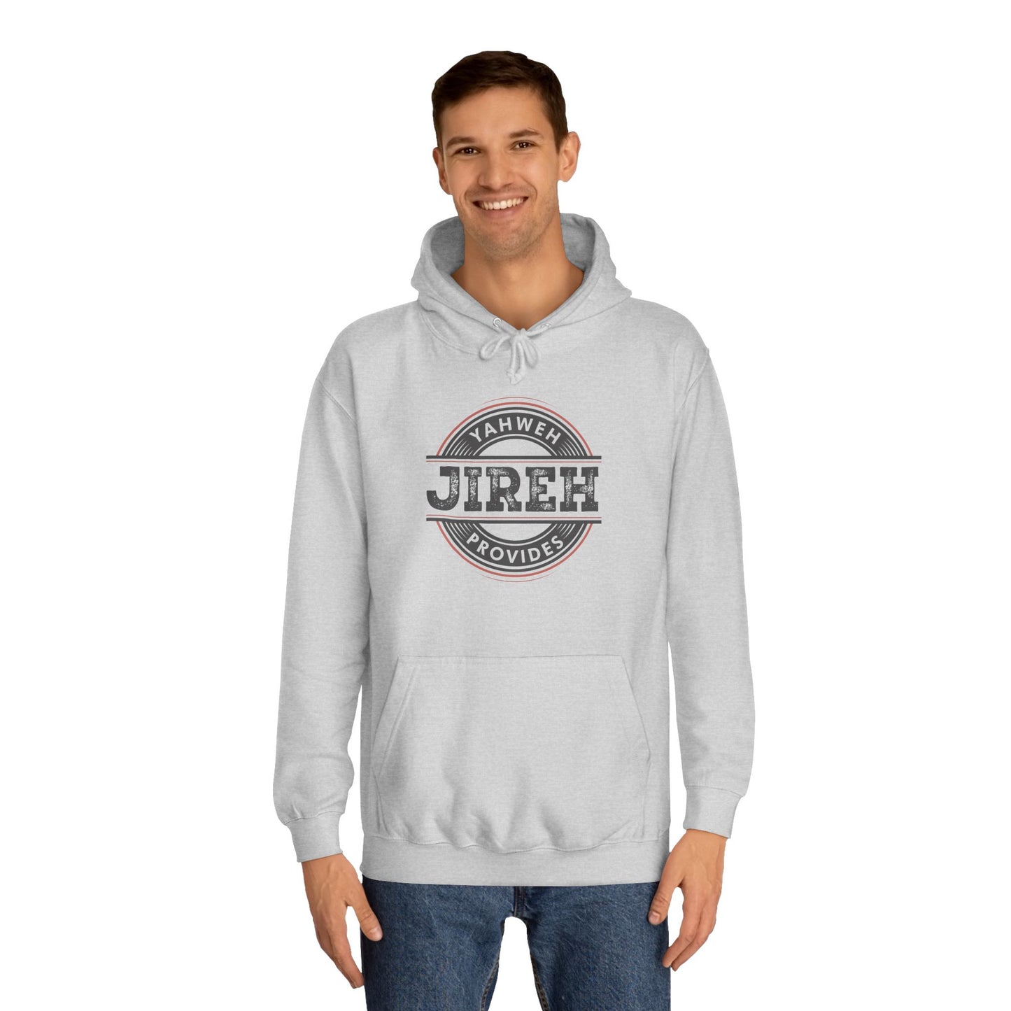 Jireh Provides Unisex College Hoodie - Cozy Faith Inspired Apparel