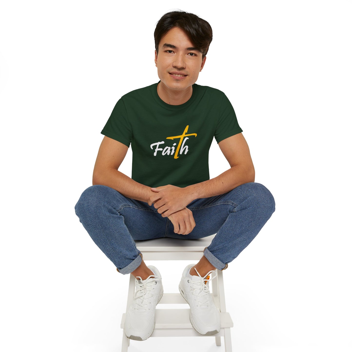 Faith Unisex Ultra Cotton Tee - Inspirational Black T-Shirt for Everyday Wear