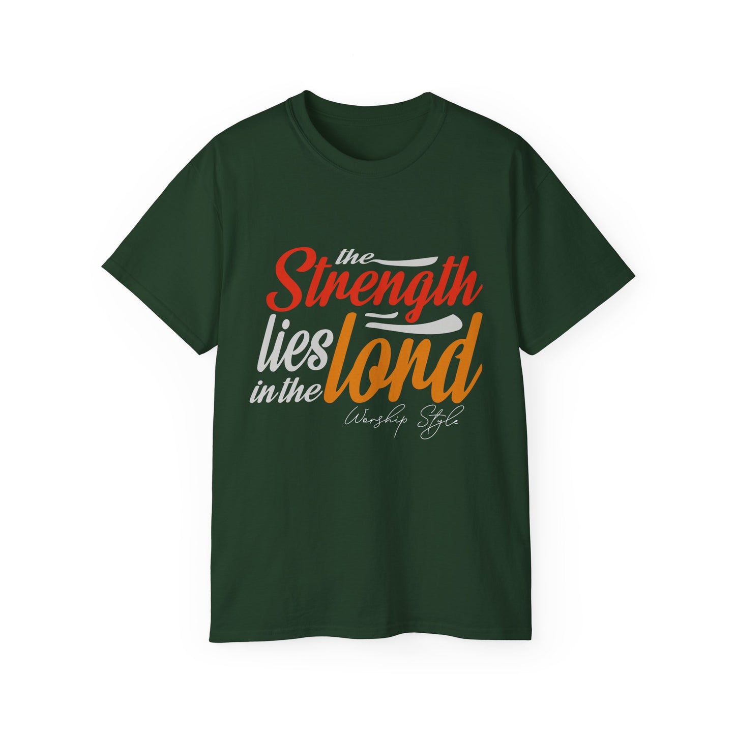 Strength In The Lord - Unisex Faith-Based Cotton T-Shirt