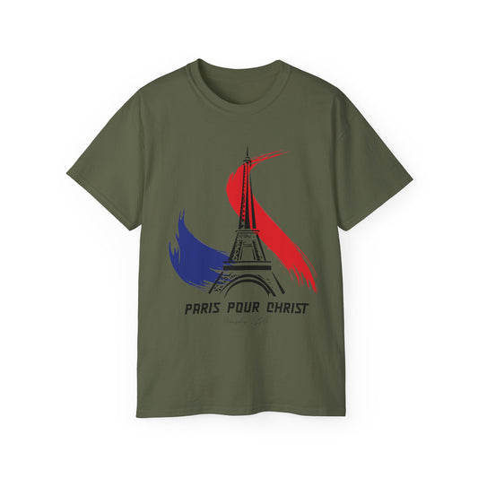 Paris Pour Christ Unisex Ultra Cotton Tee - Stylish Christian Apparel