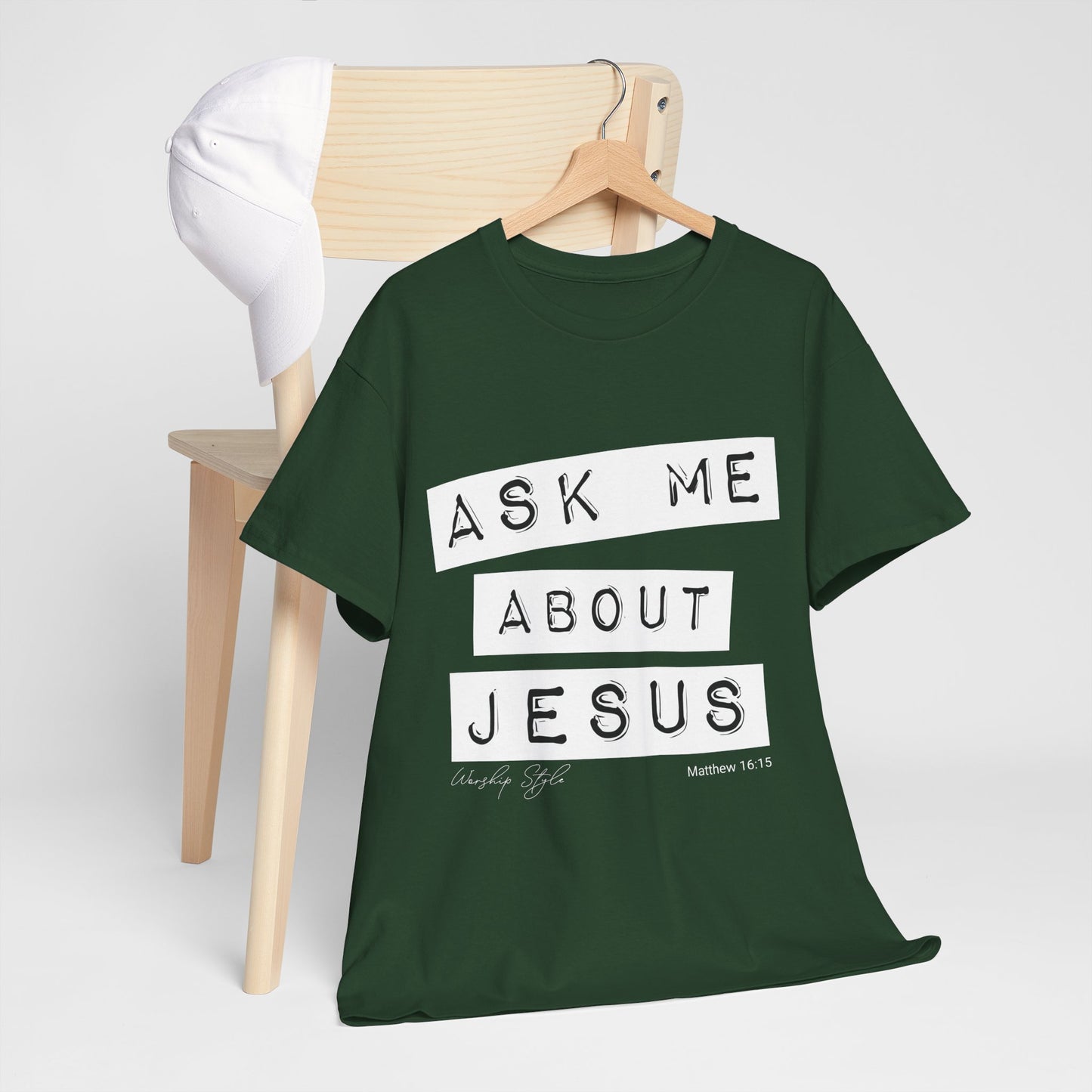Ask me About Jesus - Unisex Heavy Cotton