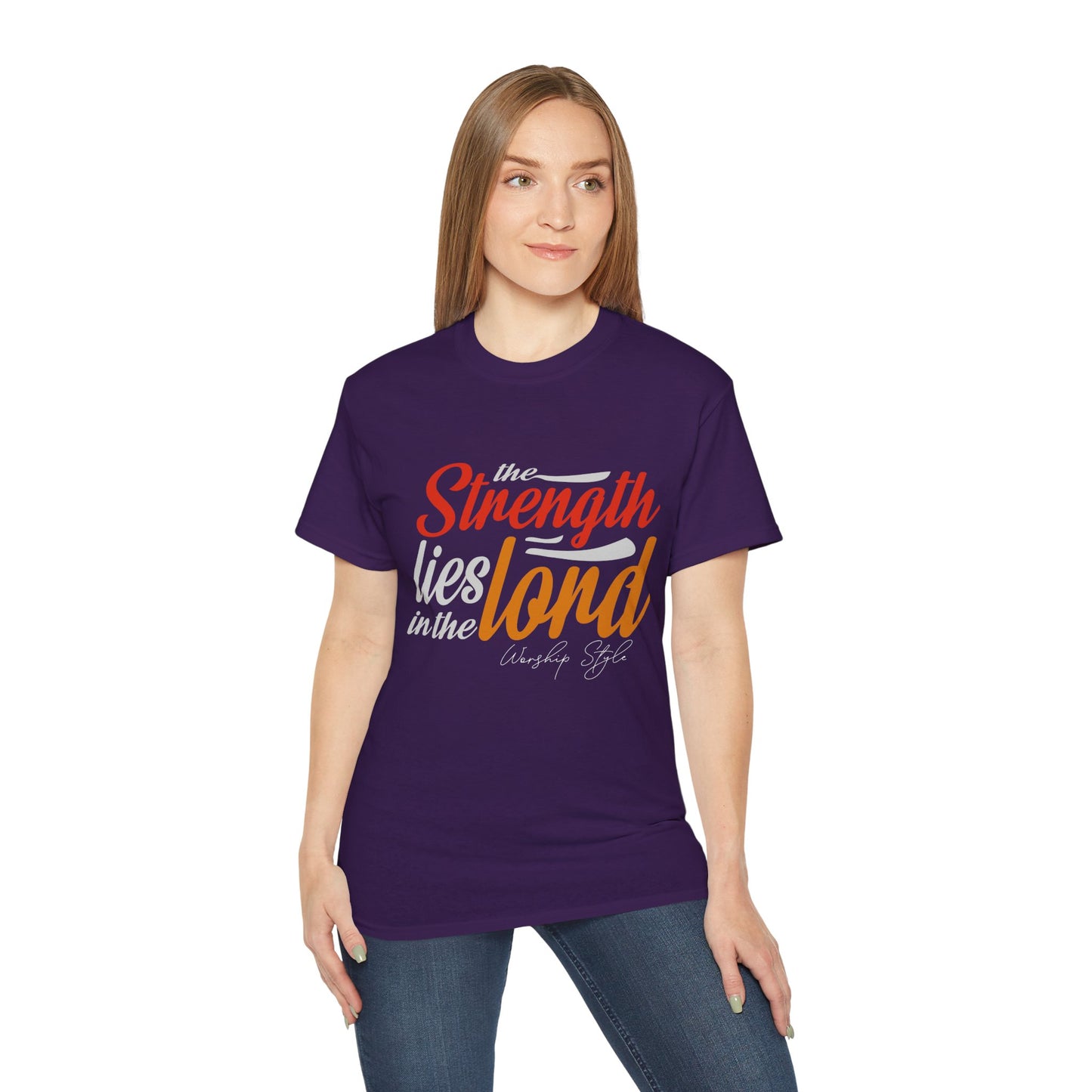 Strength In The Lord - Unisex Faith-Based Cotton T-Shirt
